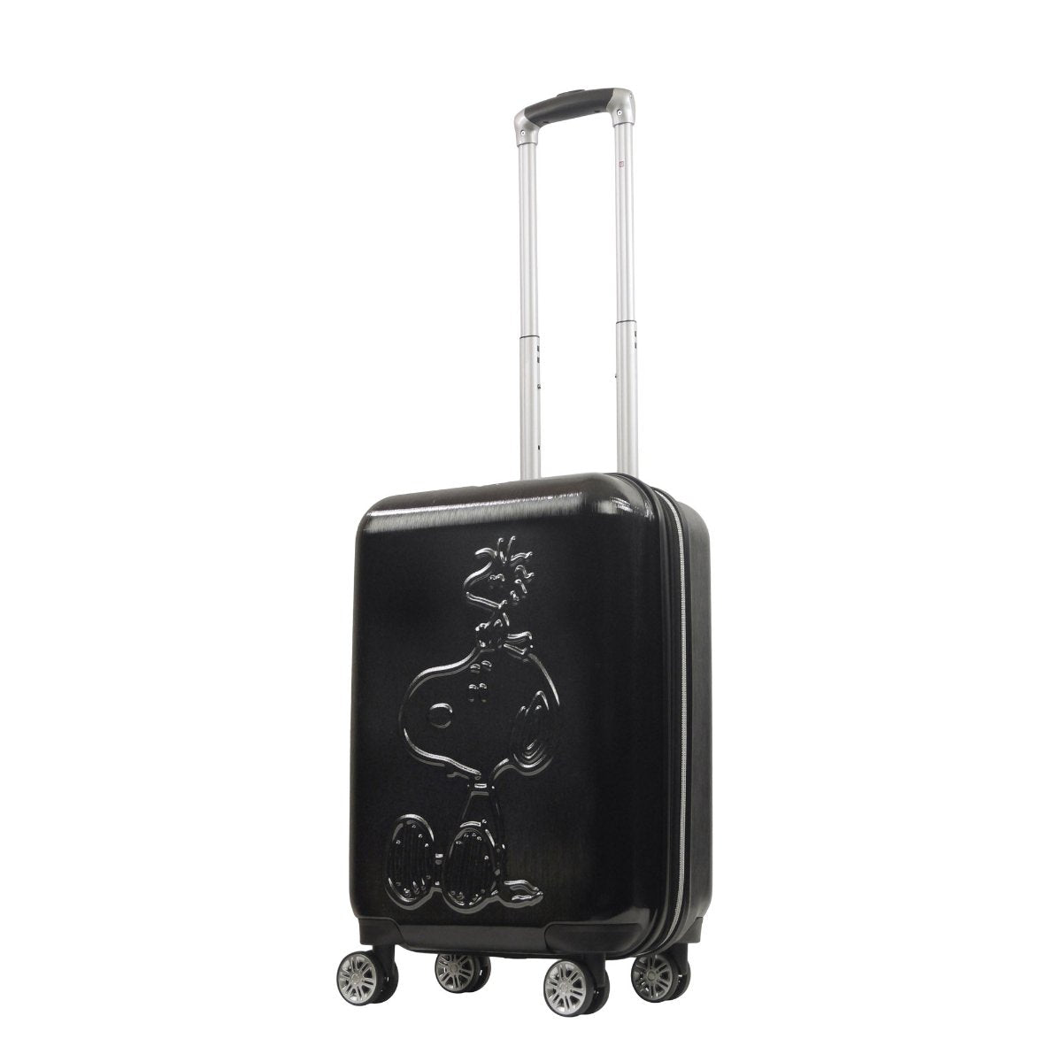 Peanuts Snoopy & Woodstock Black 22" Carry-on Spinner Luggage - Stiles Supply Co.