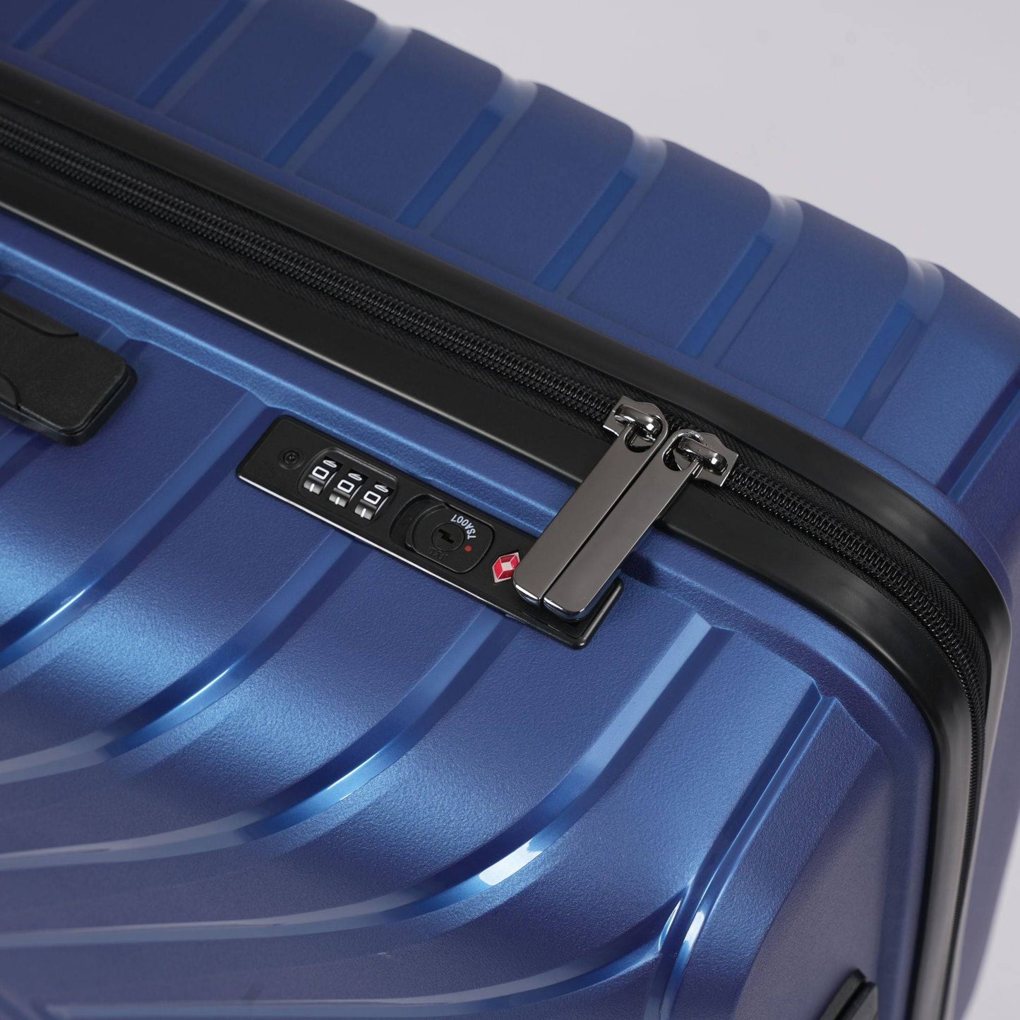 Sole Premise Blue Hardcase 3-piece Luggage Set
