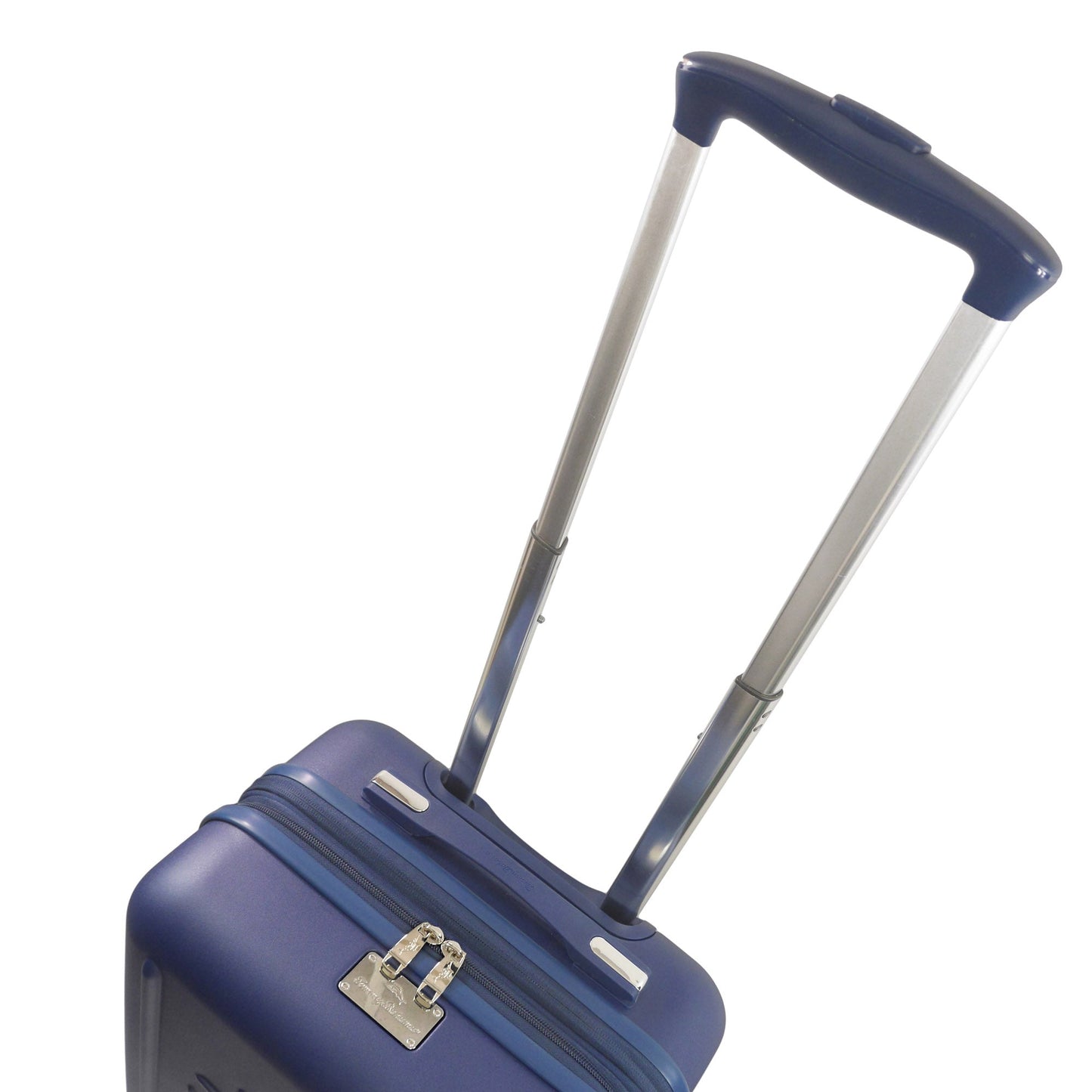 Tommy Bahama 30.5" Navy Hard-Sided 3D Pineapple Luggage with Drawstring Bag - Stiles Supply Co.