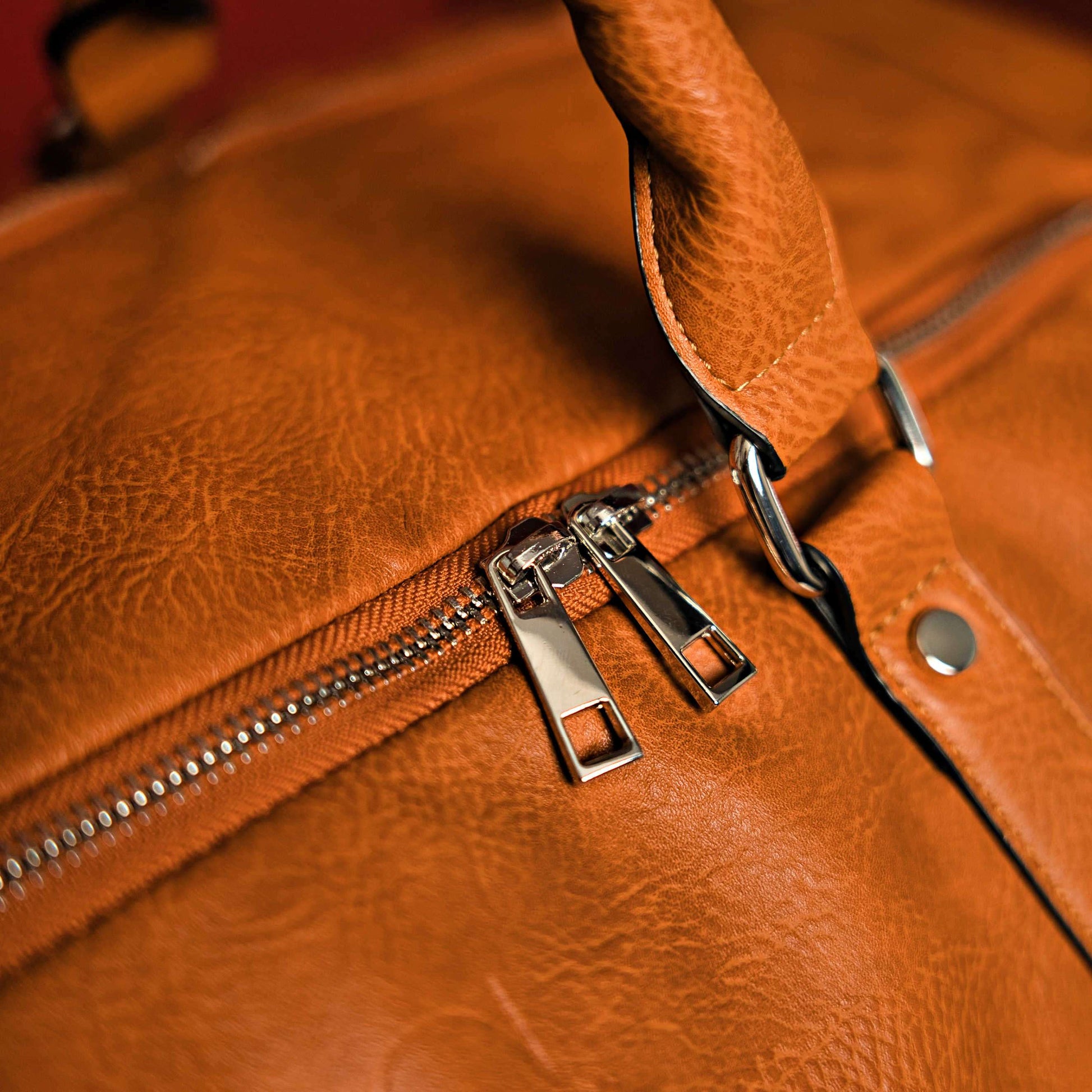 Sole Premise Brown Tumbled Leather Duffle Bag