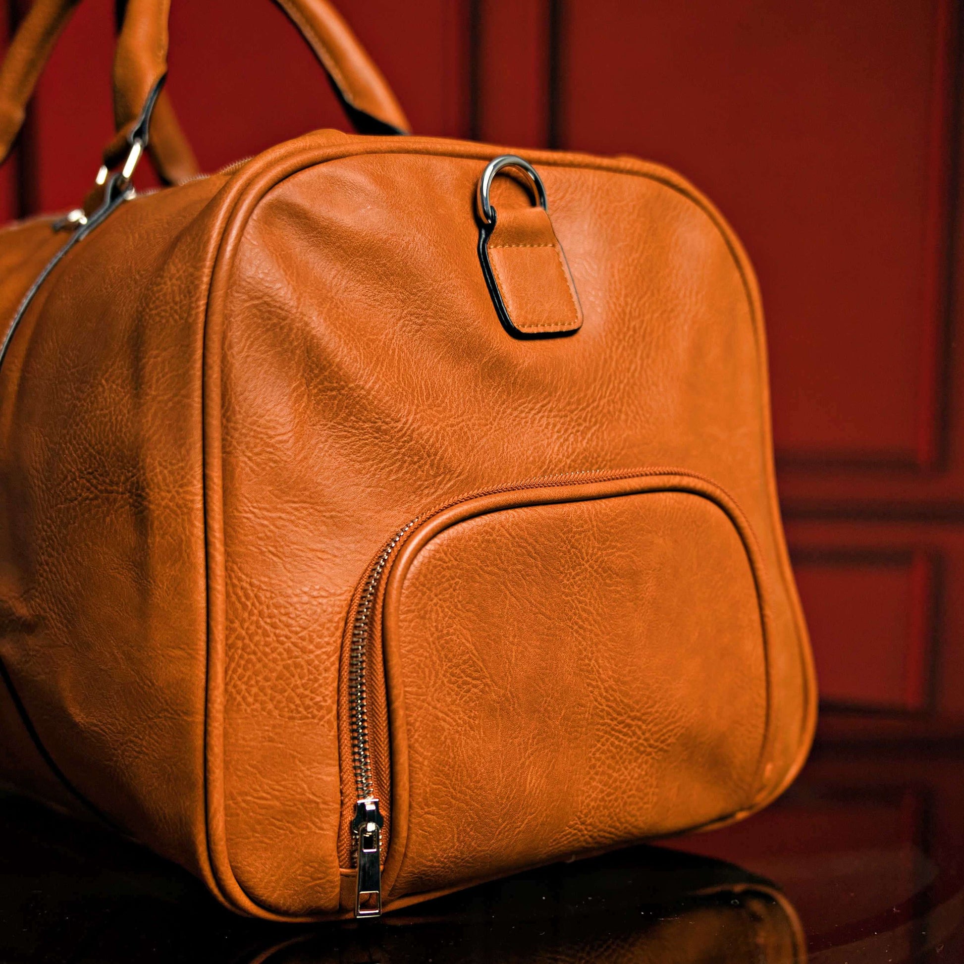 Sole Premise Brown Tumbled Leather Duffle Bag