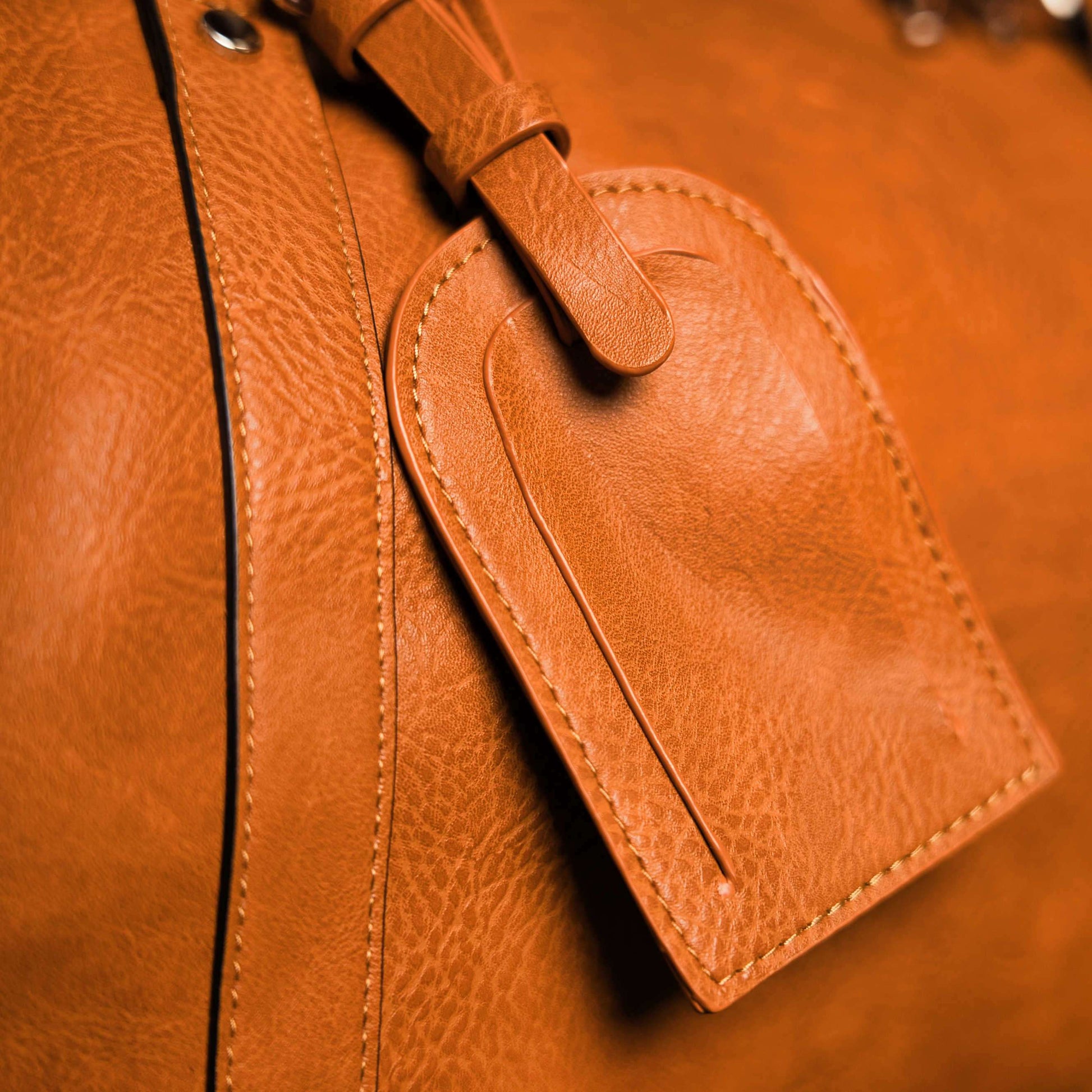 Sole Premise Brown Tumbled Leather Duffle Bag