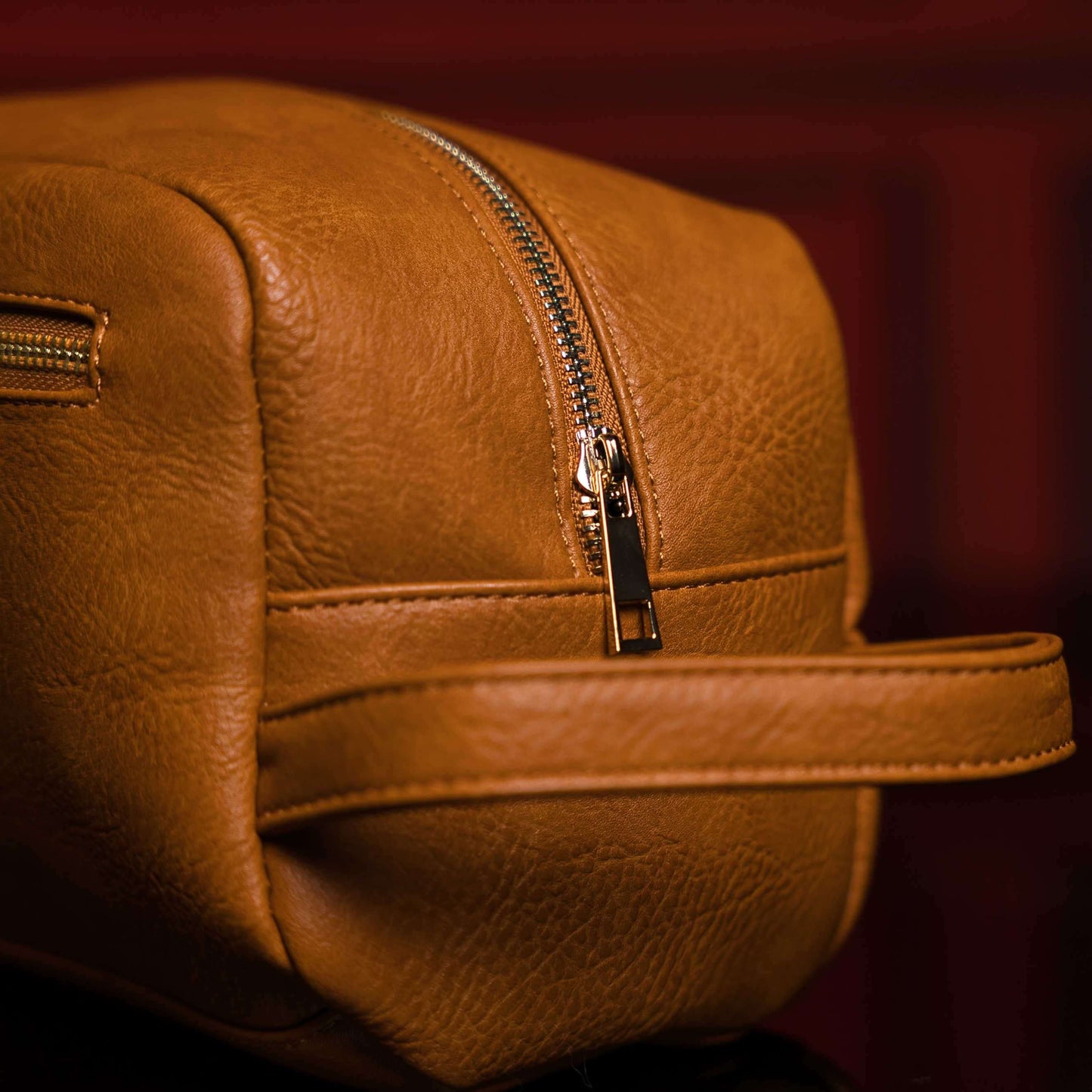 Sole Premise Brown Leather Toiletry Bag