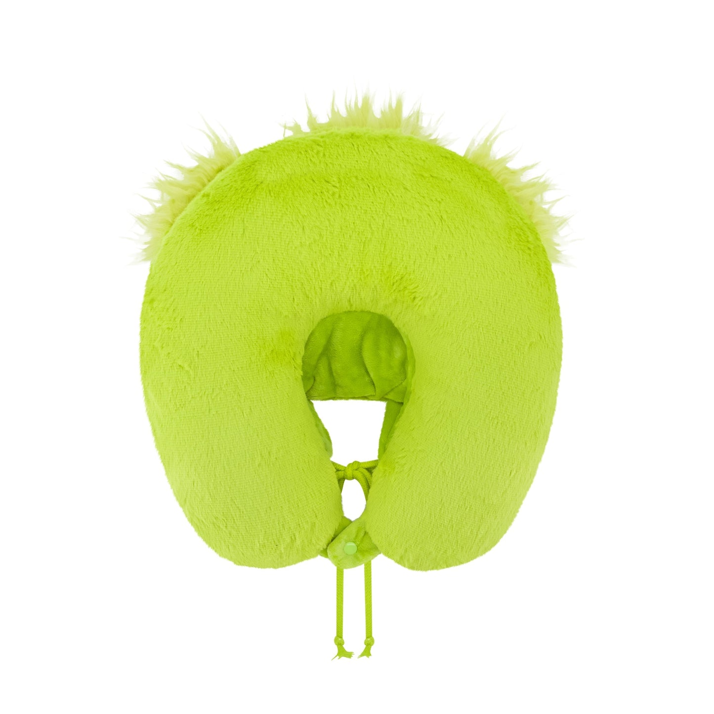 Grinch Face Hooded Fur Neck Pillow - Stiles Supply Co.