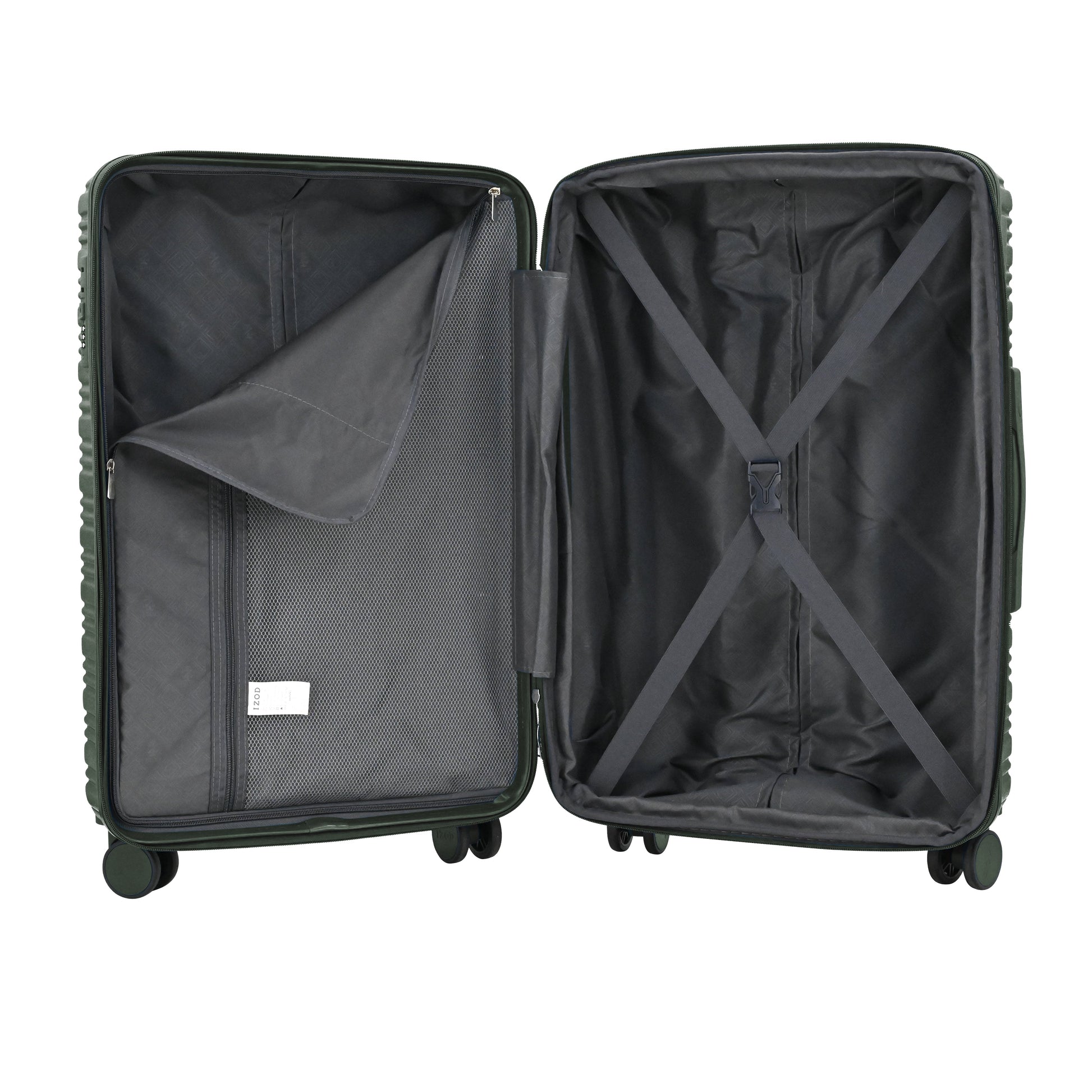 IZOD Camellia Premium Lightweight ABS 3 Piece Luggage Set - Stiles Supply Co.