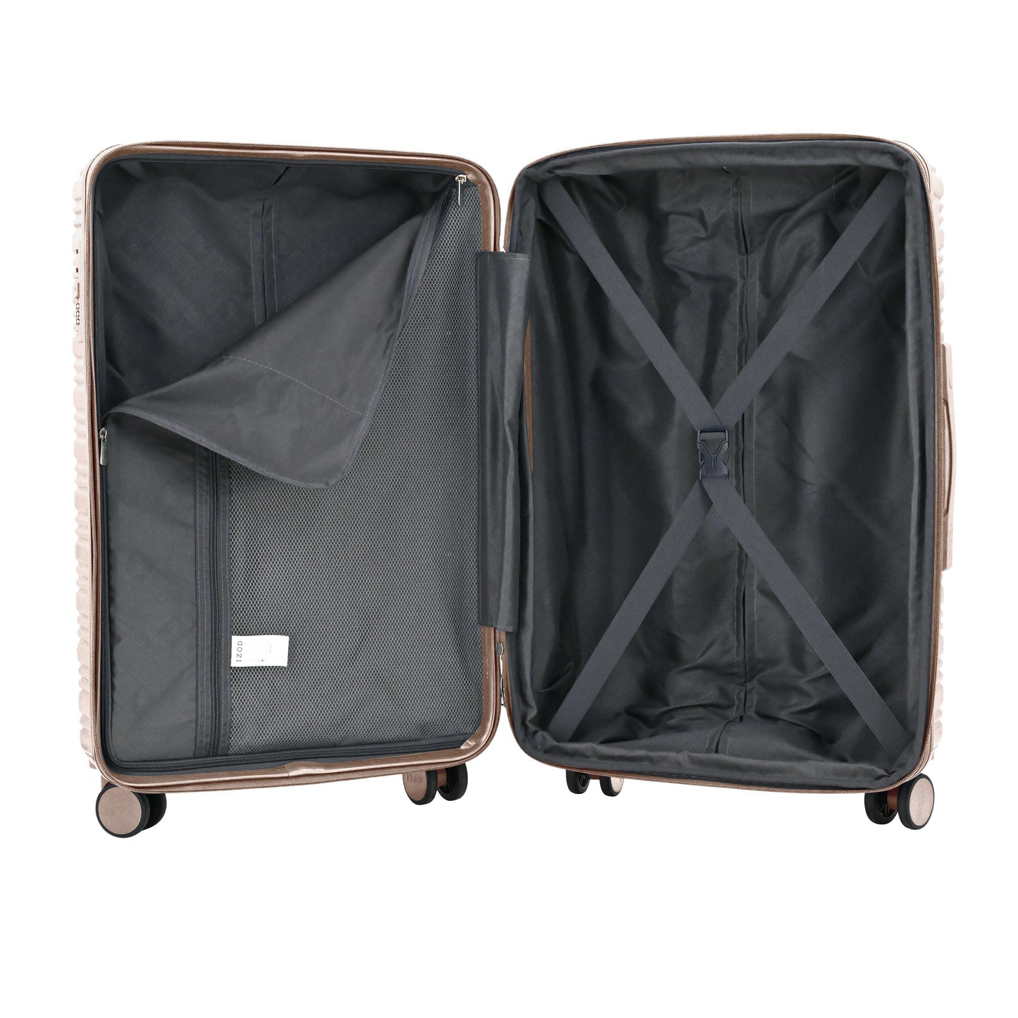 IZOD Camellia Lightweight 3-Piece Luggage Set Tan