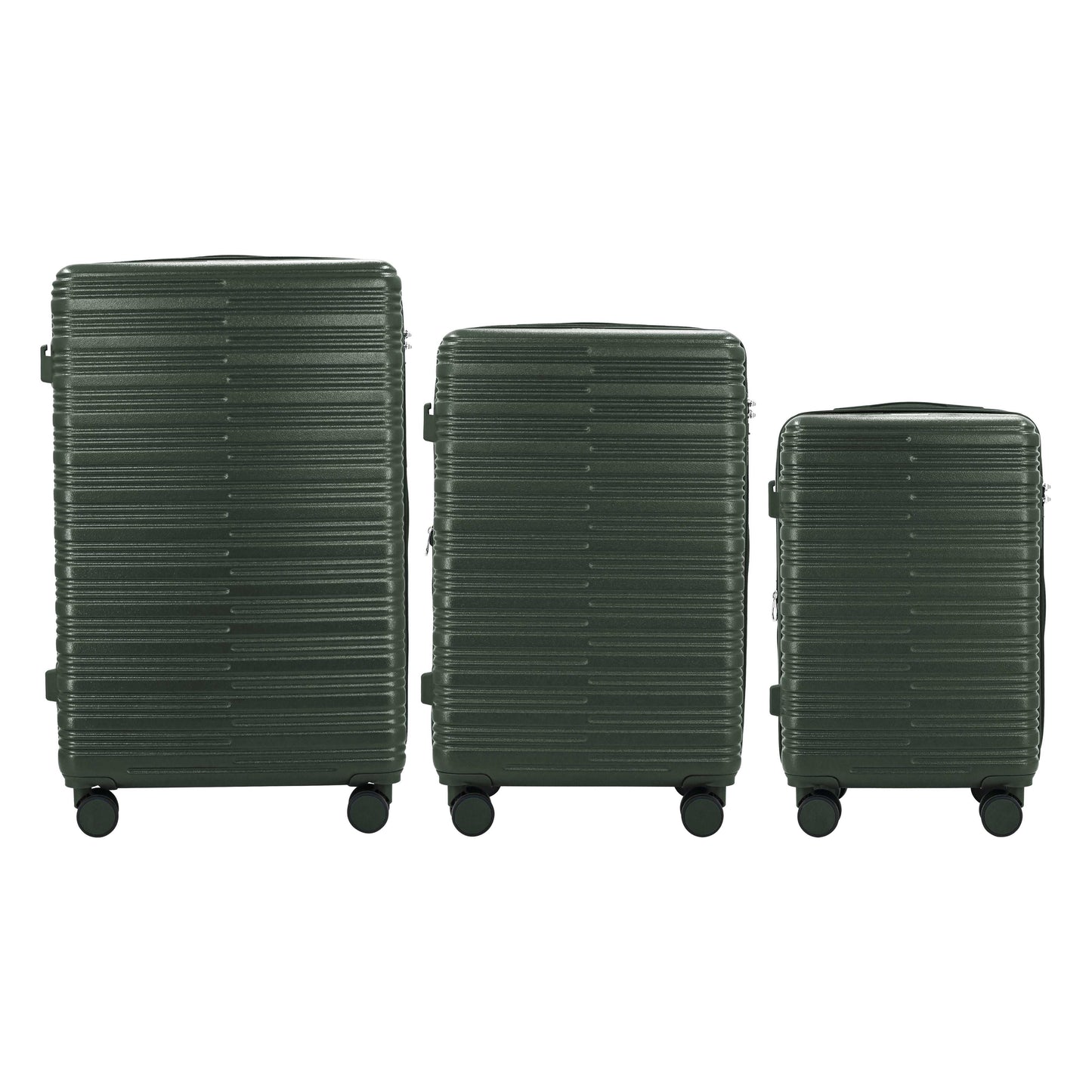 IZOD Camellia Lightweight 3-Piece Luggage Set Green