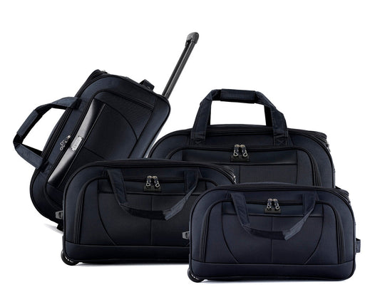Mirage IZOD Carol Soft shell Lightweight Duffel Rolling Bag 4 Piece Set - Stiles Supply Co.