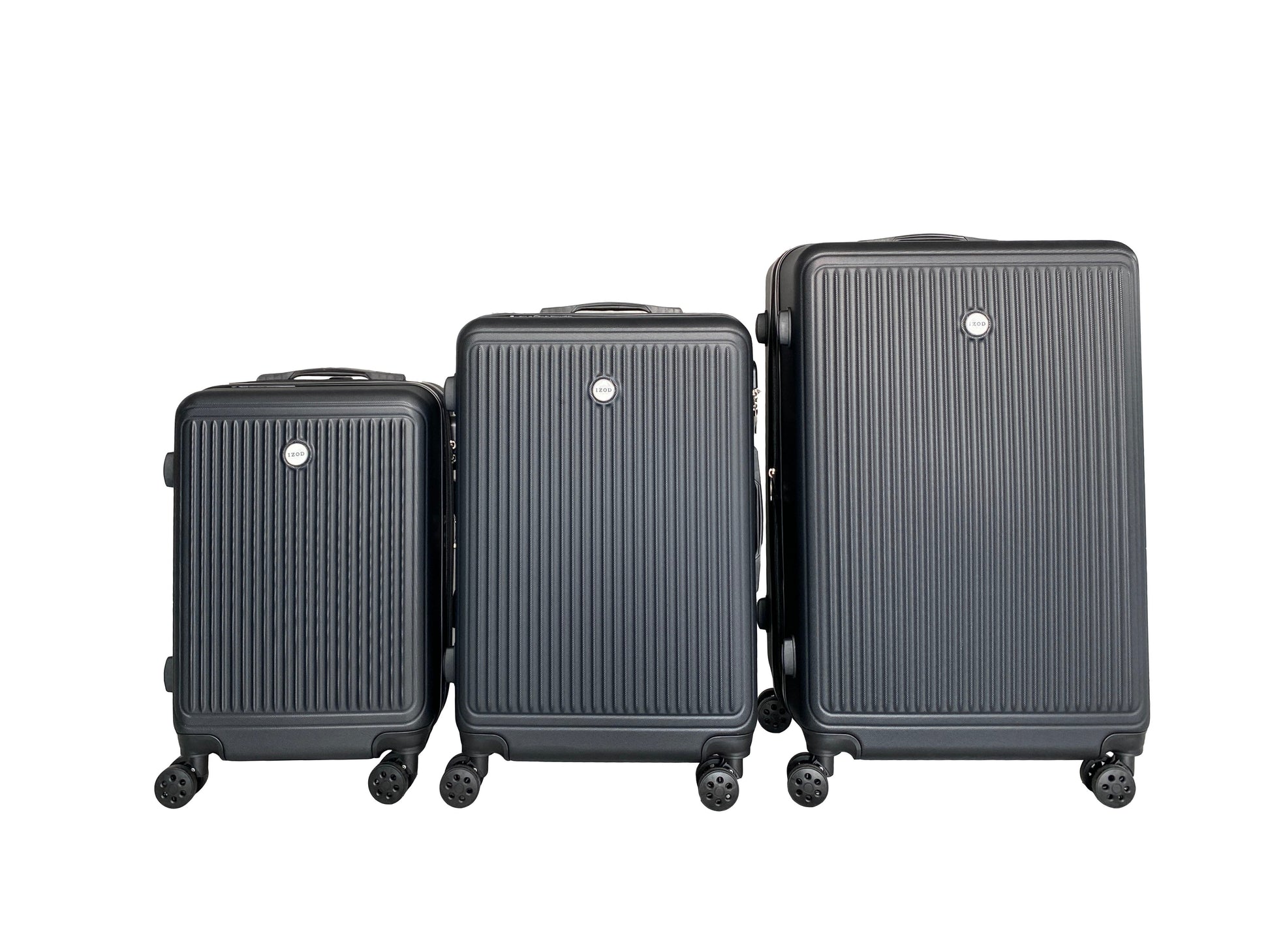 IZOD Clara Expandable Hard shell Lightweight 3 Piece Luggage Set - Stiles Supply Co.