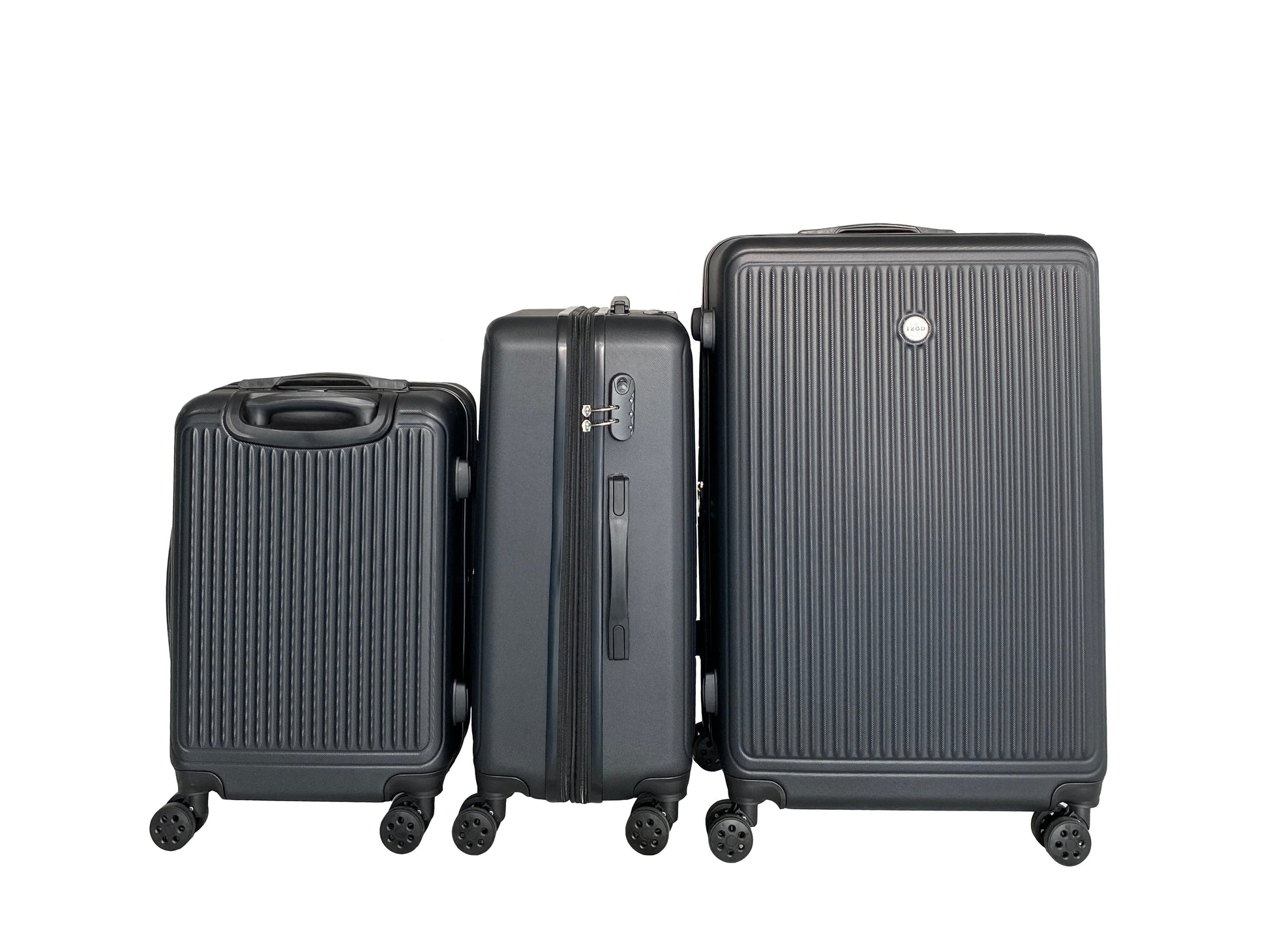 IZOD Clara Expandable Hard shell Lightweight 3 Piece Luggage Set - Stiles Supply Co.