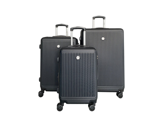 IZOD Clara Expandable Hard shell Lightweight 3 Piece Luggage Set - Stiles Supply Co.