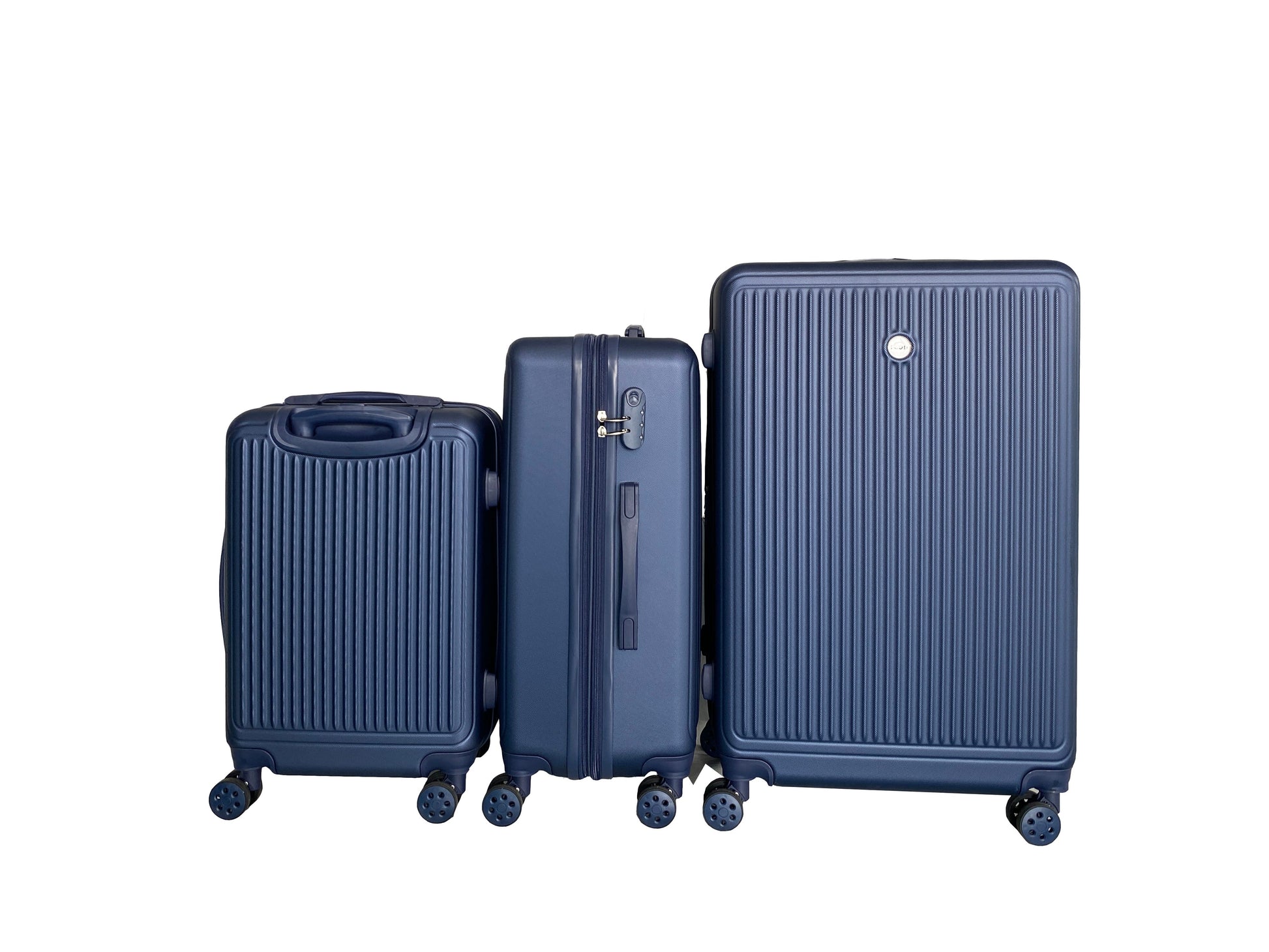 IZOD Clara Expandable Hard shell Lightweight 3 Piece Luggage Set - Stiles Supply Co.