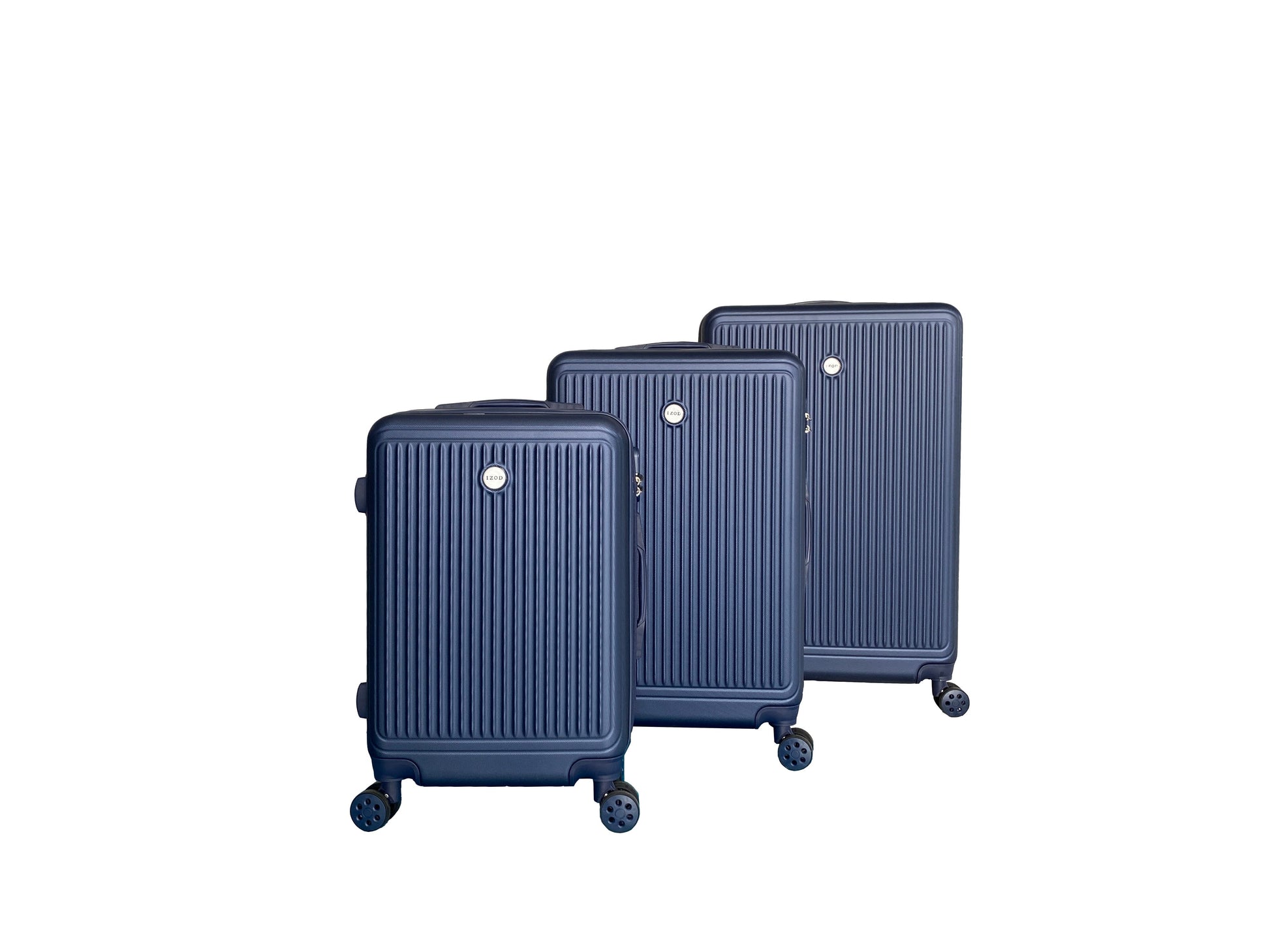 IZOD Clara Expandable Hard shell Lightweight 3 Piece Luggage Set - Stiles Supply Co.