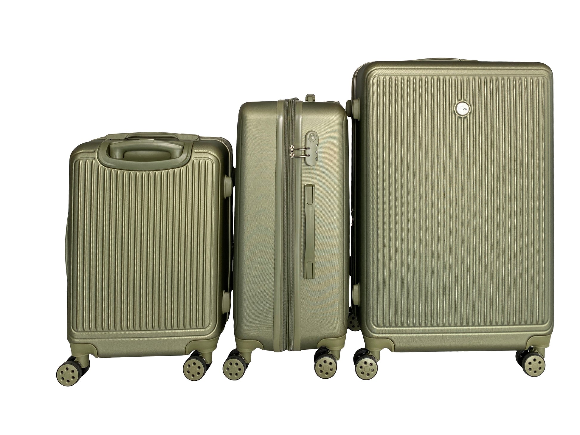 IZOD Clara Expandable Hard shell Lightweight 3 Piece Luggage Set - Stiles Supply Co.