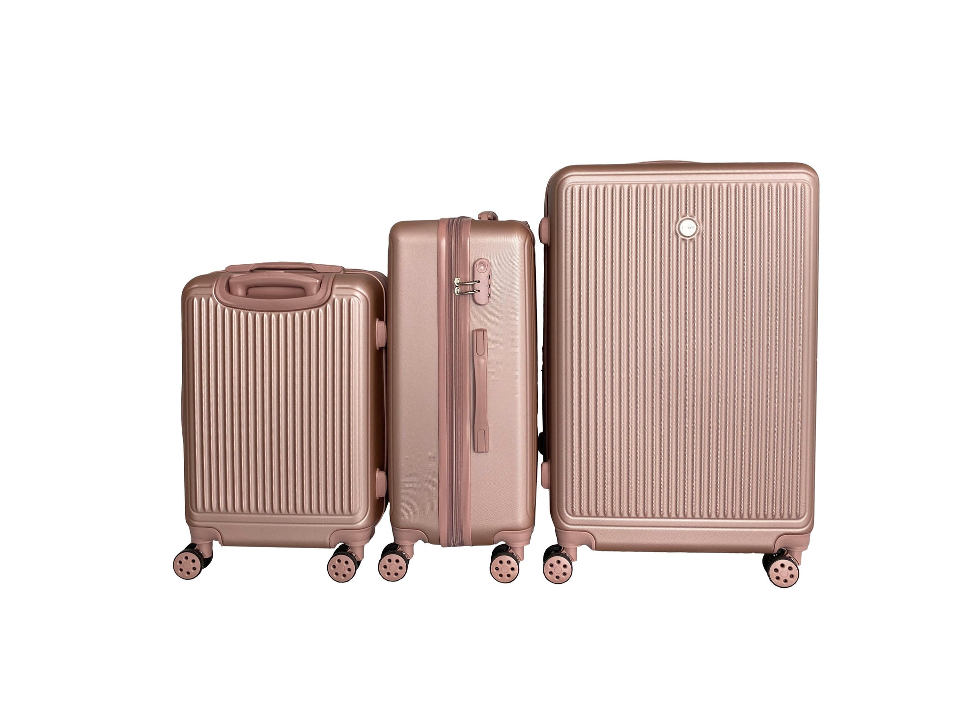 IZOD Clara Expandable Hard shell Lightweight 3 Piece Luggage Set - Stiles Supply Co.