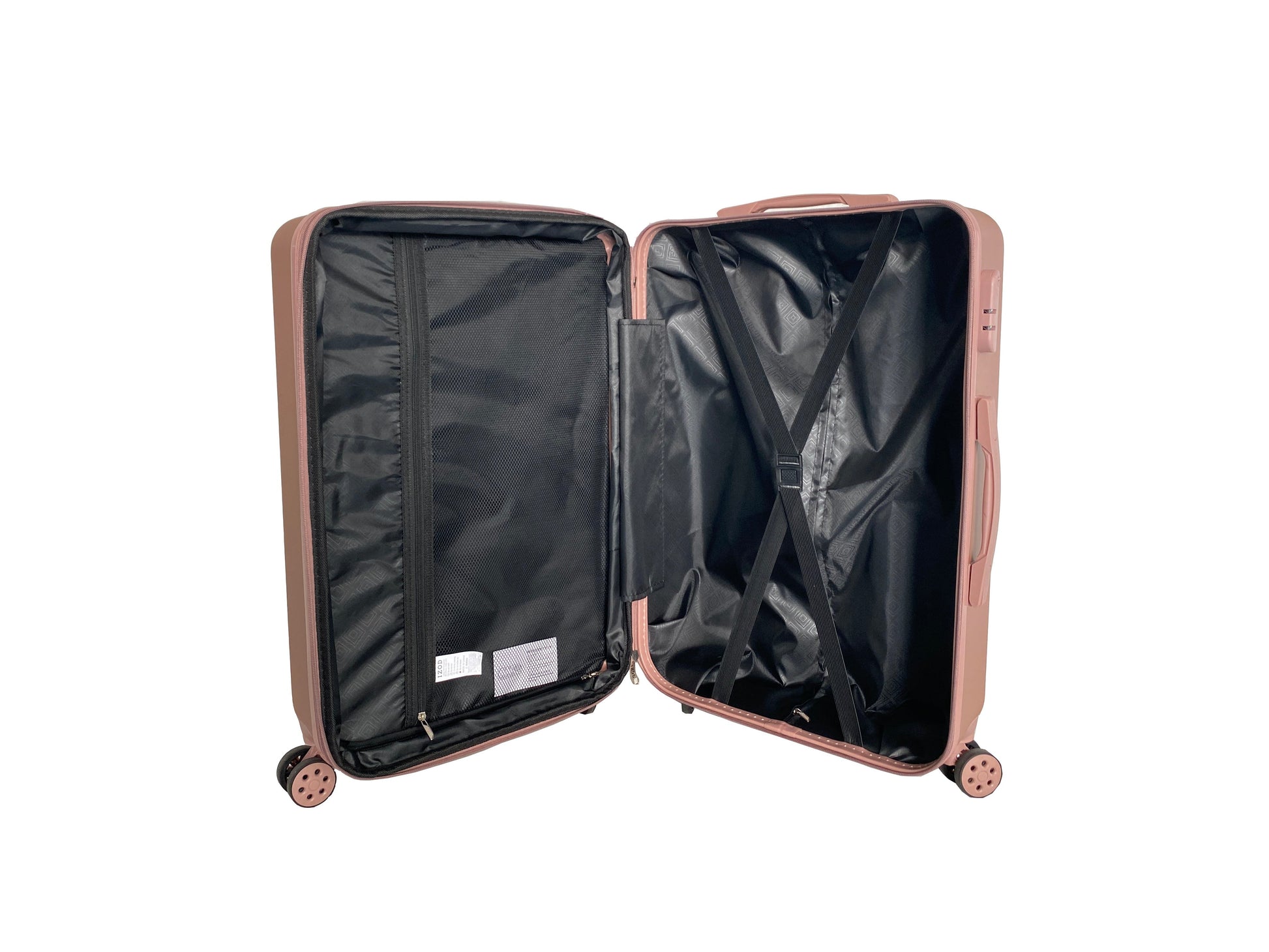 IZOD Clara Expandable Hard shell Lightweight 3 Piece Luggage Set - Stiles Supply Co.