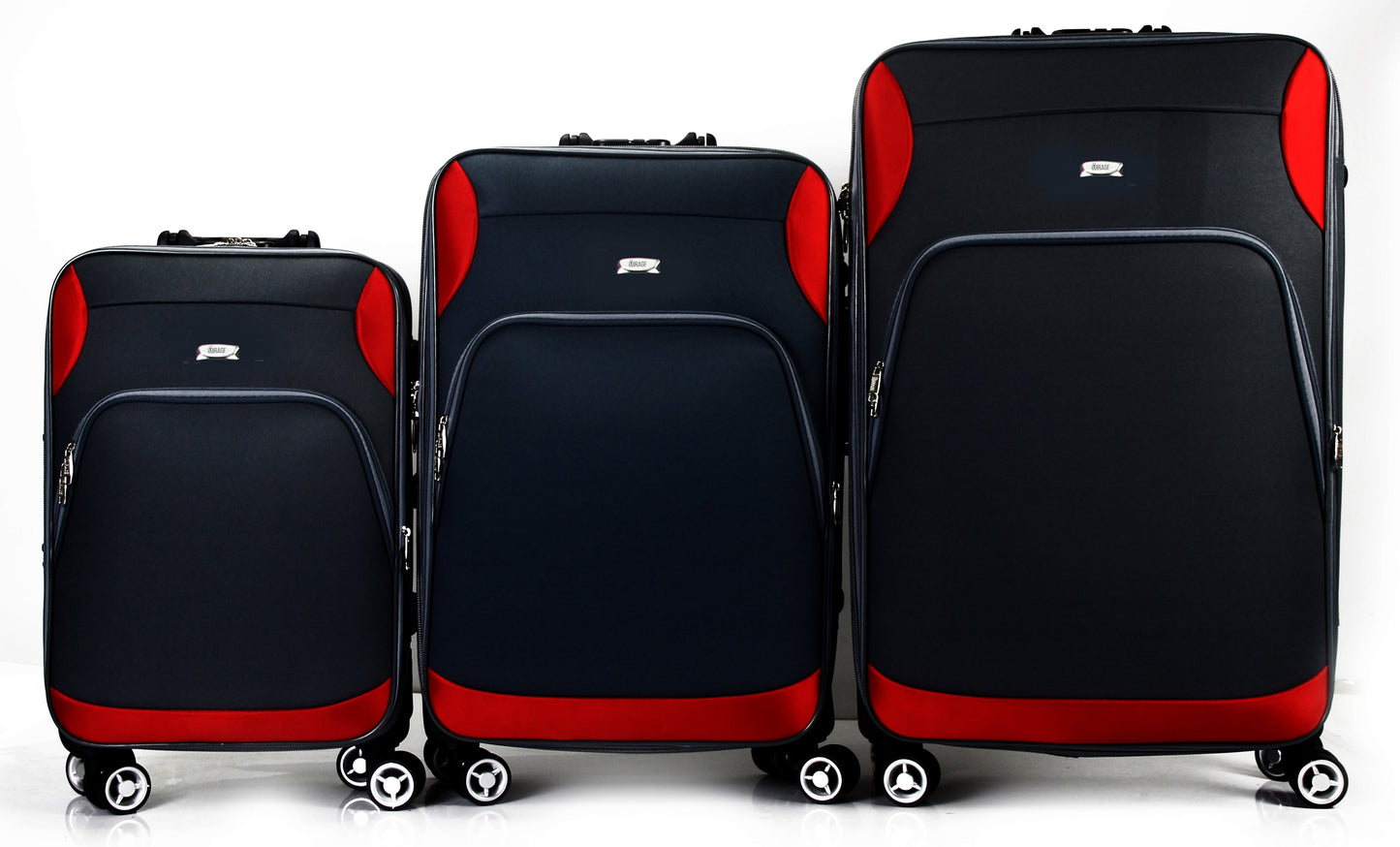 Mirage Letty Soft Shell Lightweight Expandable 3 Piece Luggage Set - Stiles Supply Co.