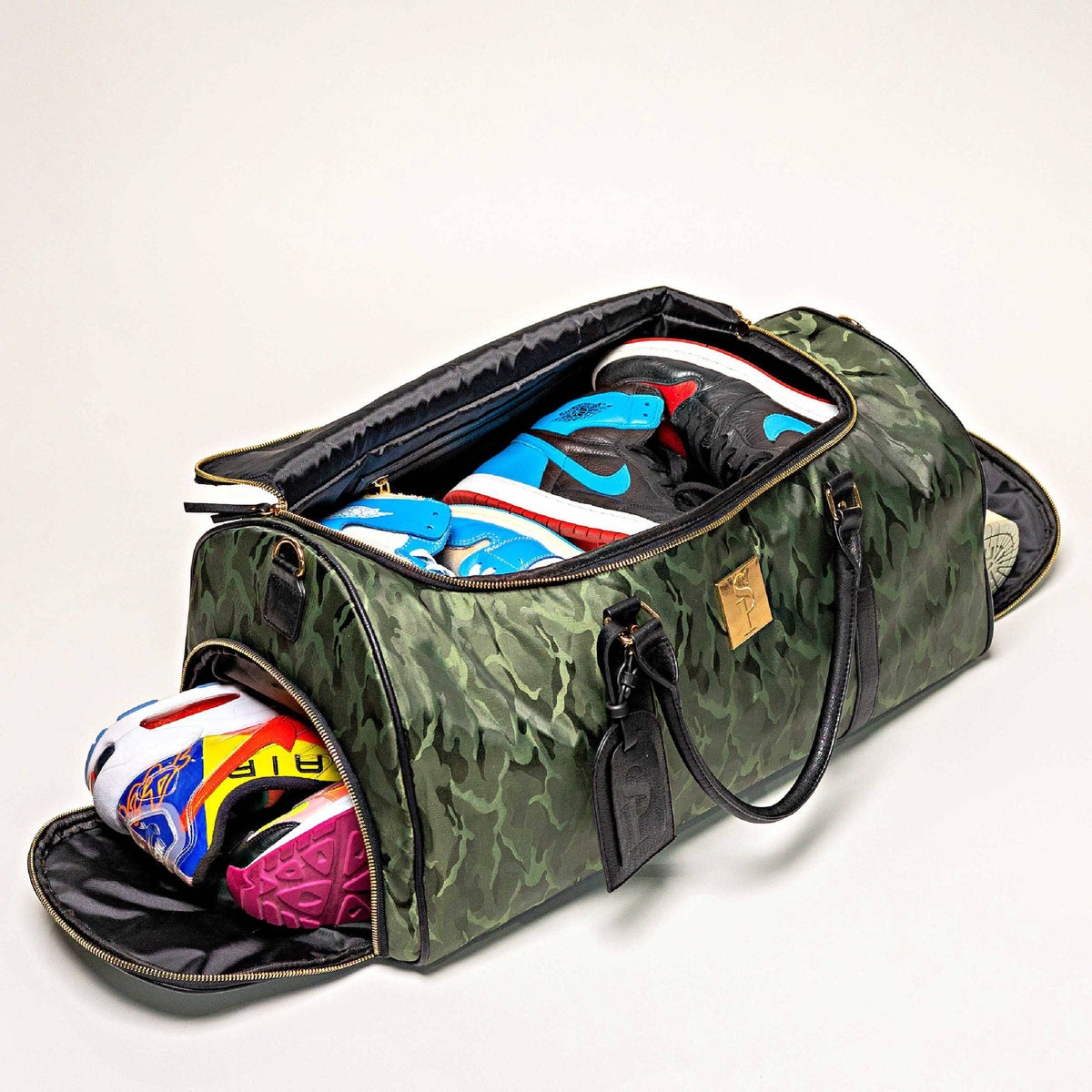 Sole Premise Green Camo Weekender Duffle Bag
