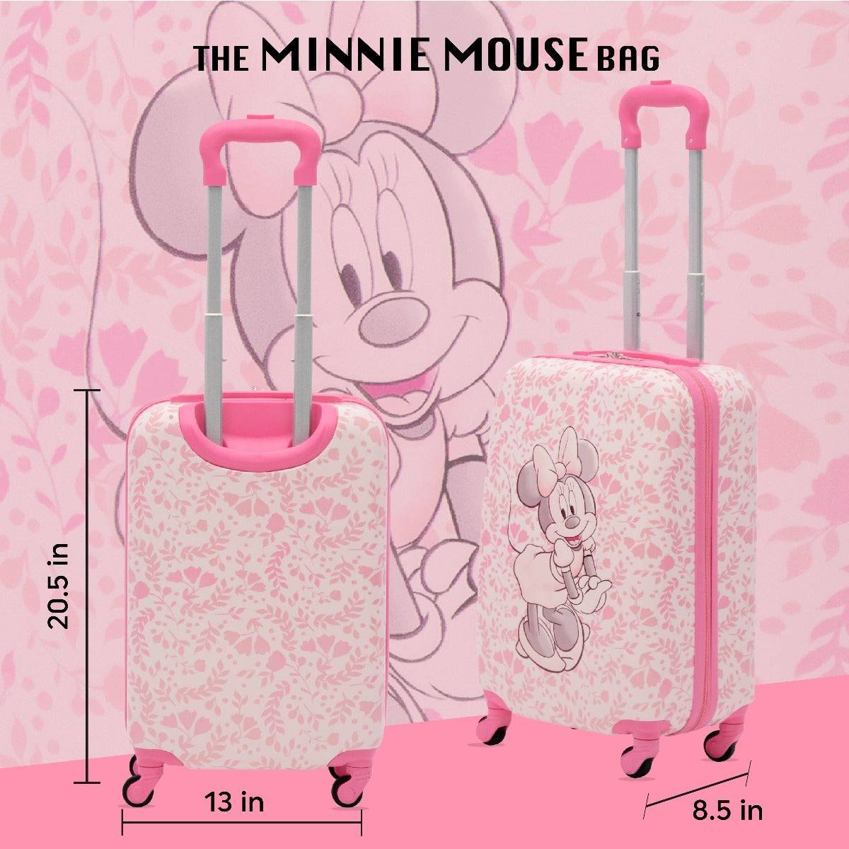 Ful Disney Ful Minnie Mouse Floral Pink Kids 20.5" Luggage