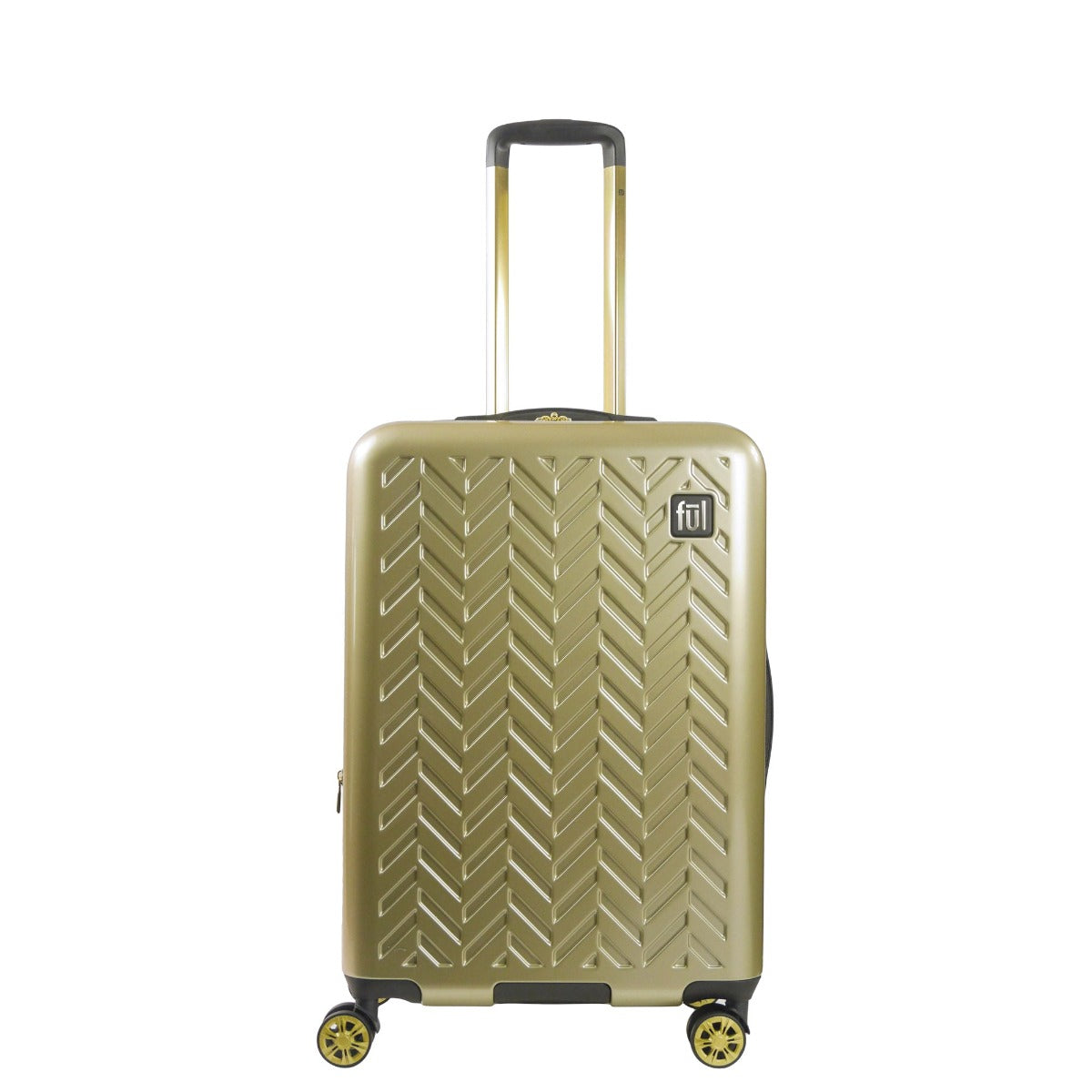 Ful Groove 27" Expandable Hardside Spinner Luggage, Gold - Stiles Supply Co.