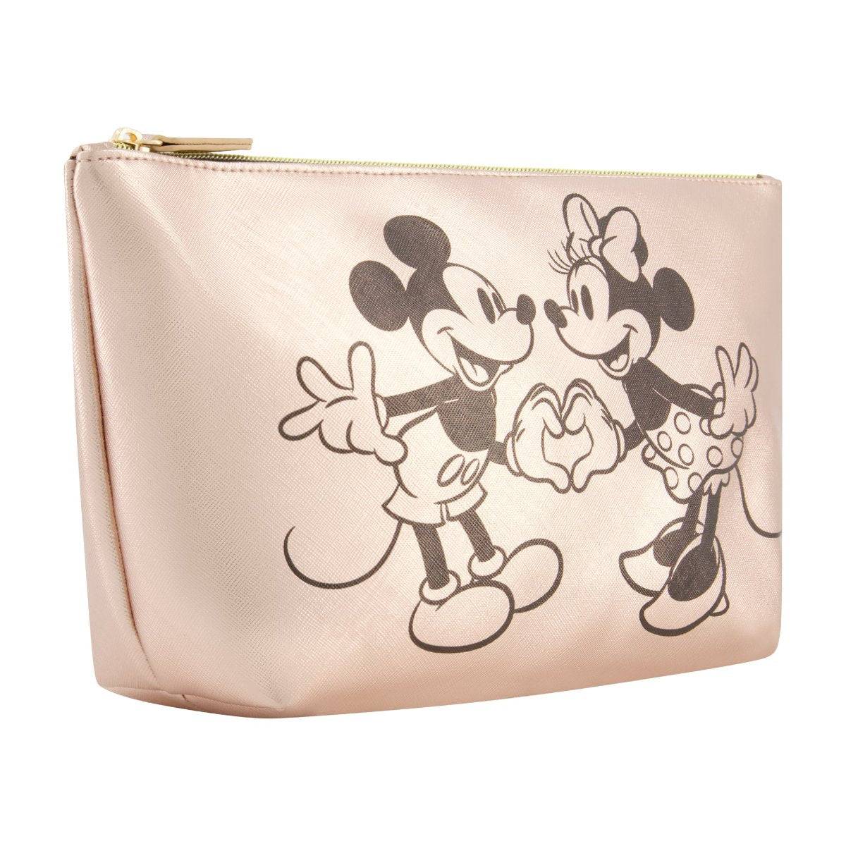 Disney Mickey & Minnie Hand in Hand Trapezoid Cosmetic Bag - Stiles Supply Co.