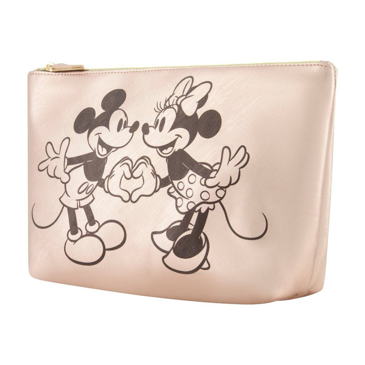 Disney Mickey & Minnie Hand in Hand Trapezoid Cosmetic Bag - Stiles Supply Co.