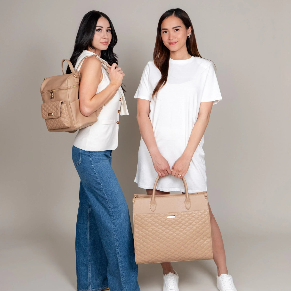Luli Bebe Petit Diaper Bag Latte Brown
