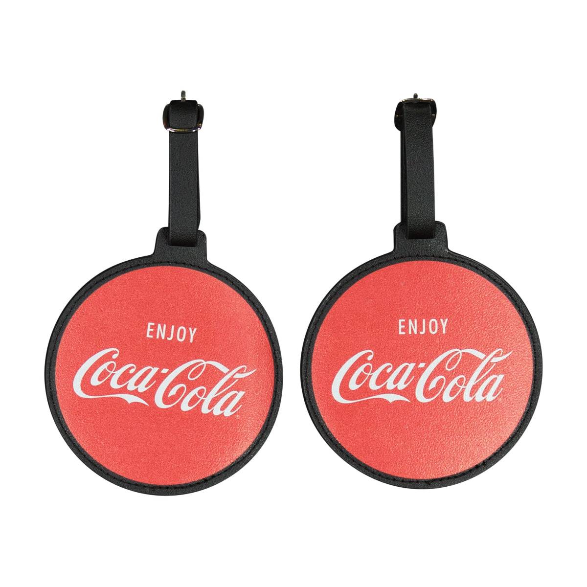 Coca-Cola Circle Luggage Tag 2-Piece Set - Stiles Supply Co.