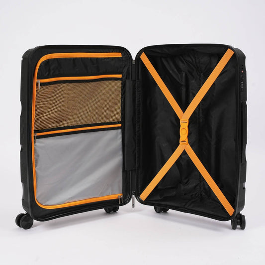 Sole Premise 28-inch Black Hardcase Checked Luggage