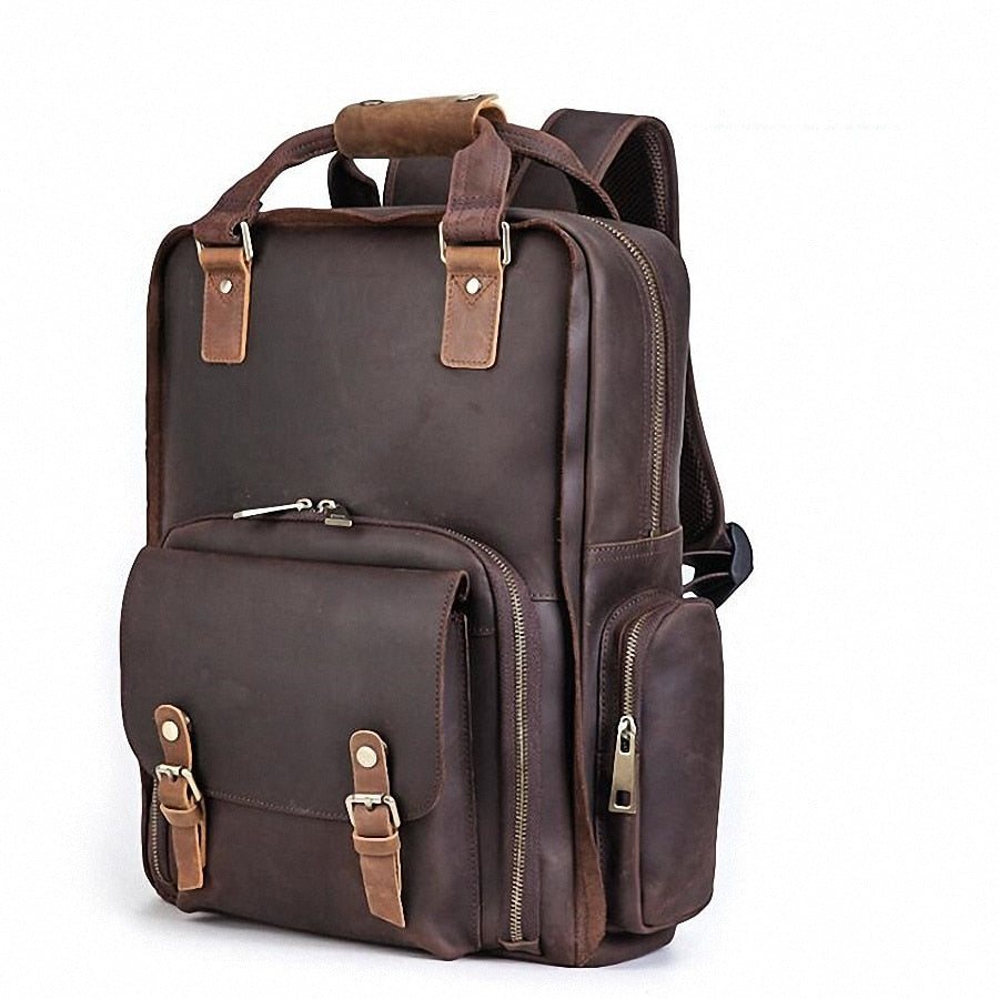 Steel Horse Leather The Gaetano Leather Camera Bag - Stiles Supply Co.