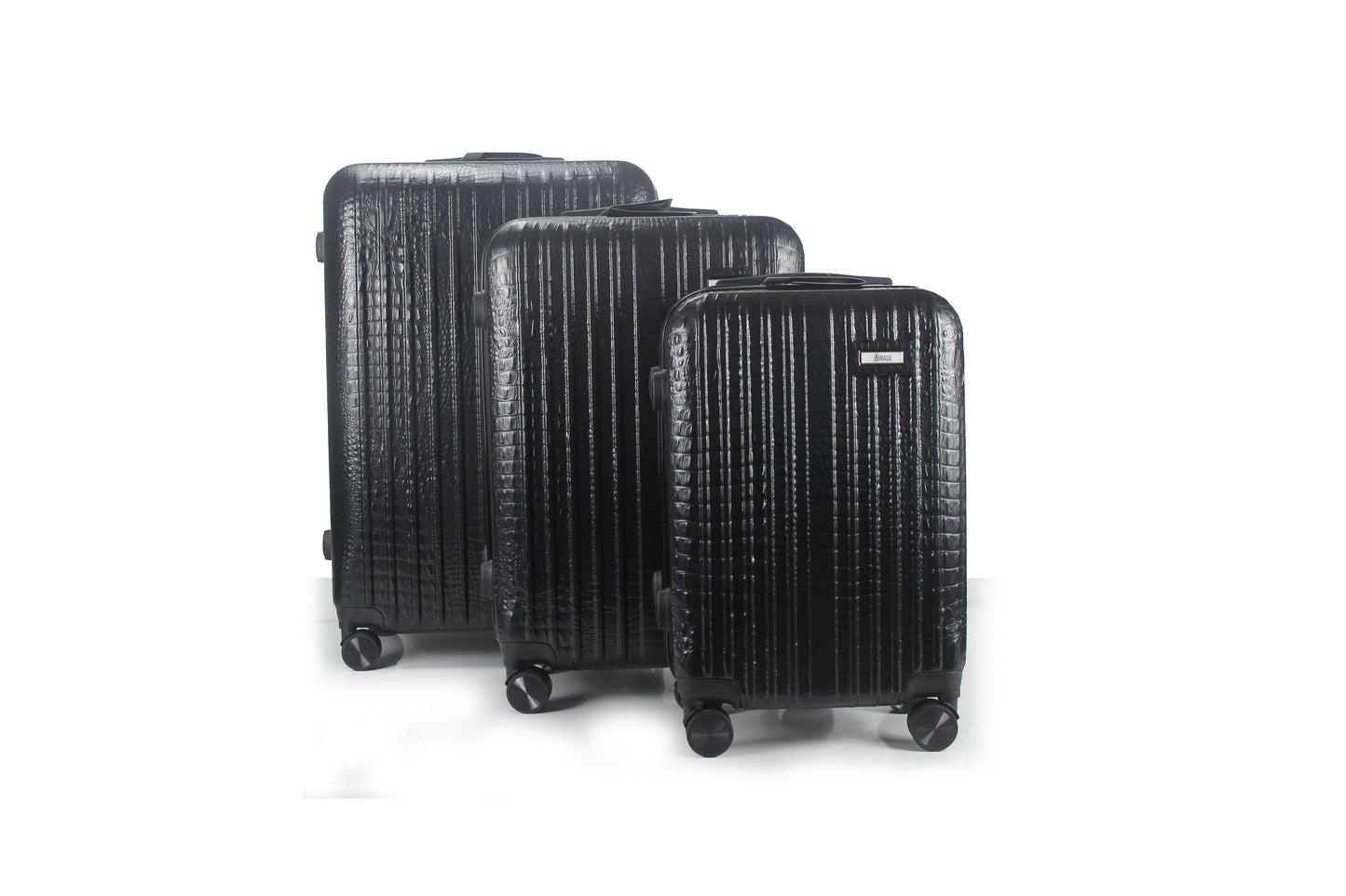 Mirage Danae Abs Hard Shell Lightweight 360 Dual Spinning Wheels Combo Lock 3 Piece Luggage Set - Stiles Supply Co.