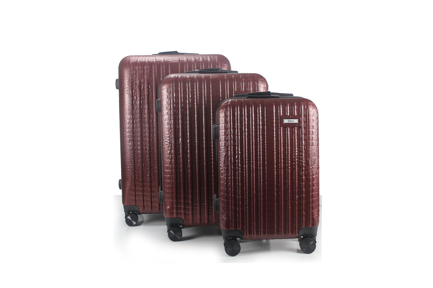 Mirage Danae Abs Hard Shell Lightweight 360 Dual Spinning Wheels Combo Lock 3 Piece Luggage Set - Stiles Supply Co.