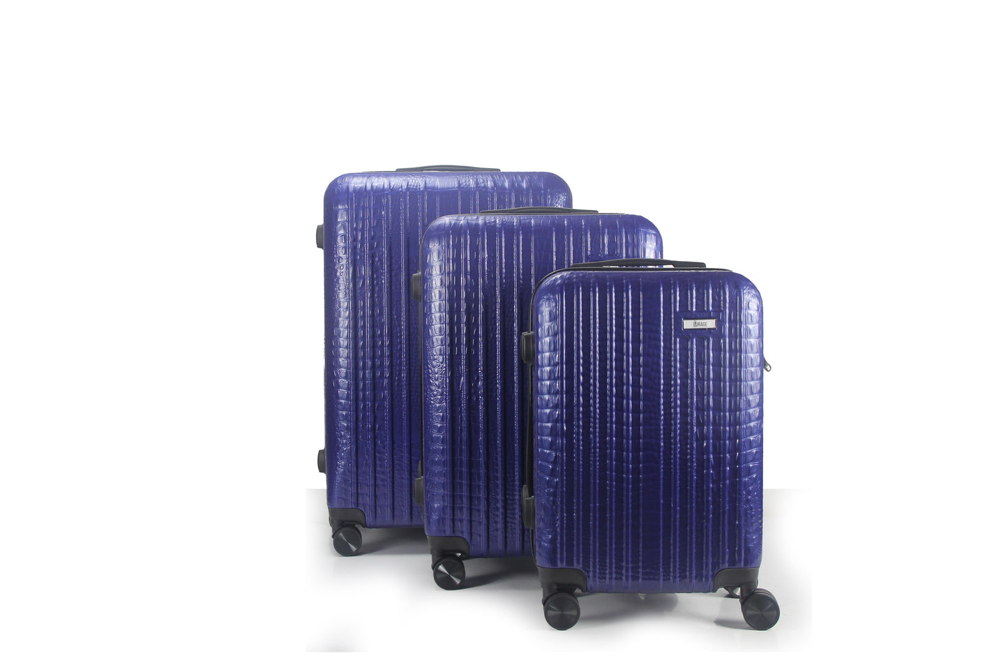 Mirage Danae Abs Hard Shell Lightweight 360 Dual Spinning Wheels Combo Lock 3 Piece Luggage Set - Stiles Supply Co.