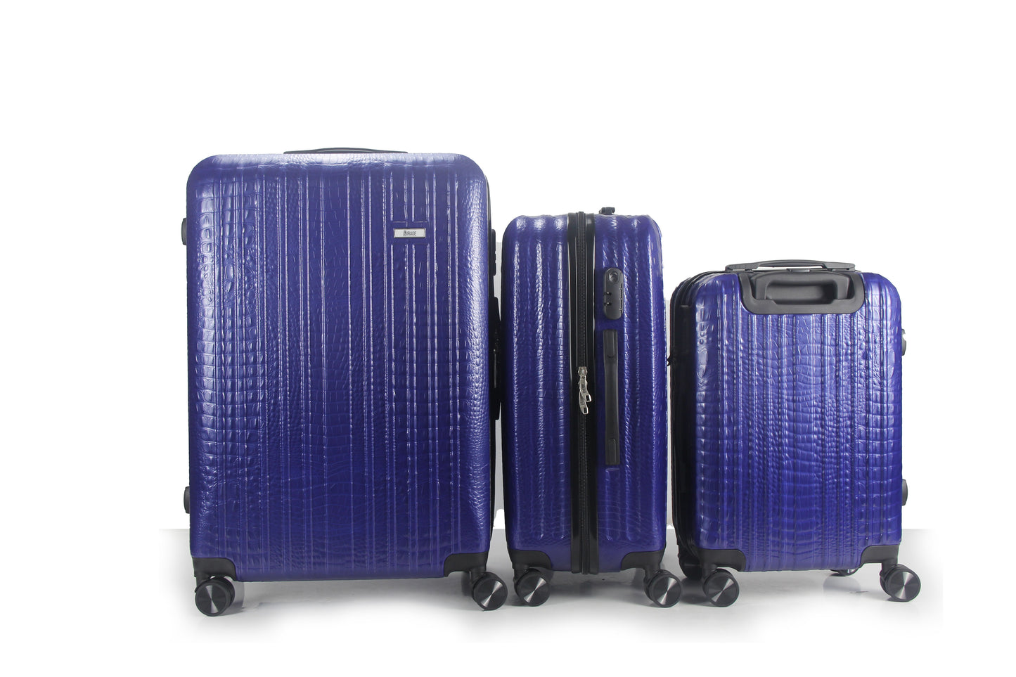 Mirage Danae Abs Hard Shell Lightweight 360 Dual Spinning Wheels Combo Lock 3 Piece Luggage Set - Stiles Supply Co.