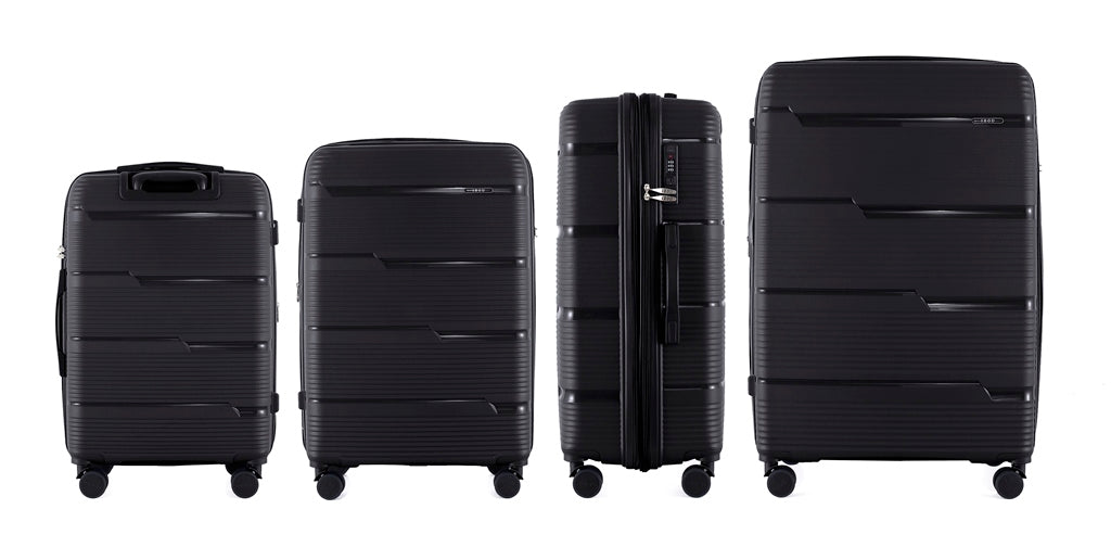 IZOD Dawn Hard shell Expandable Lightweight 4 Piece Luggage Set - Stiles Supply Co.
