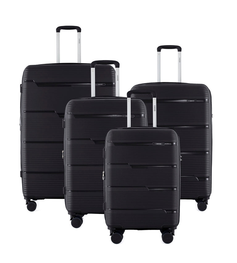 IZOD Dawn Hard shell Expandable Lightweight 4 Piece Luggage Set - Stiles Supply Co.
