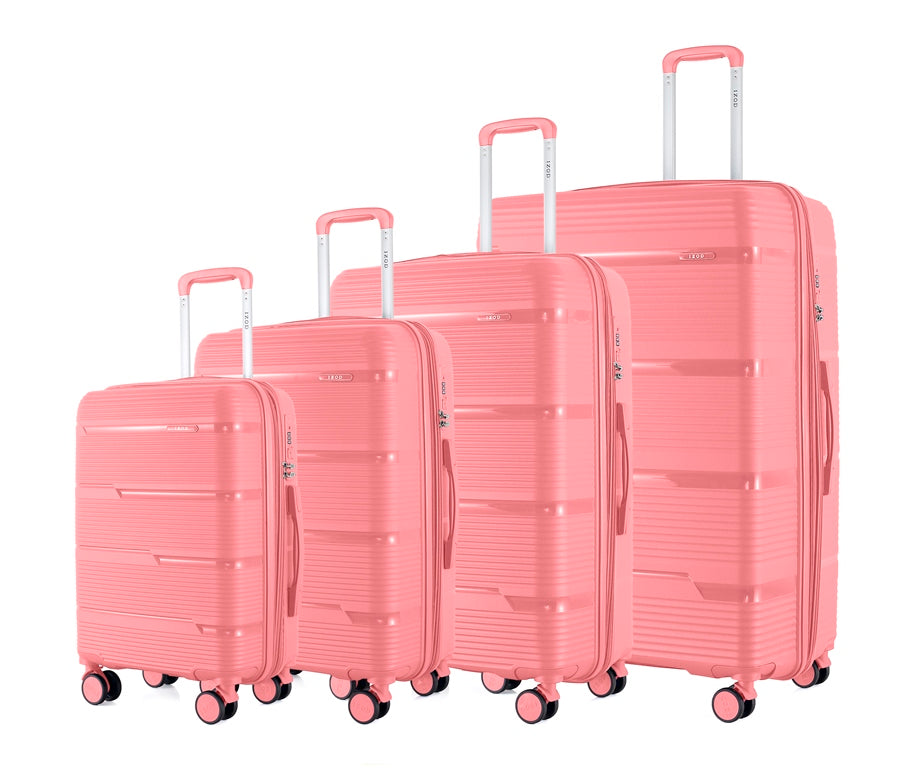 IZOD Dawn Hard shell Expandable Lightweight 4 Piece Luggage Set - Stiles Supply Co.