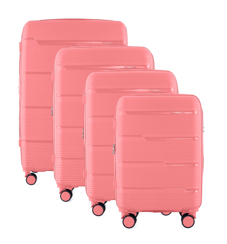 IZOD Dawn Hard shell Expandable Lightweight 4 Piece Luggage Set - Stiles Supply Co.