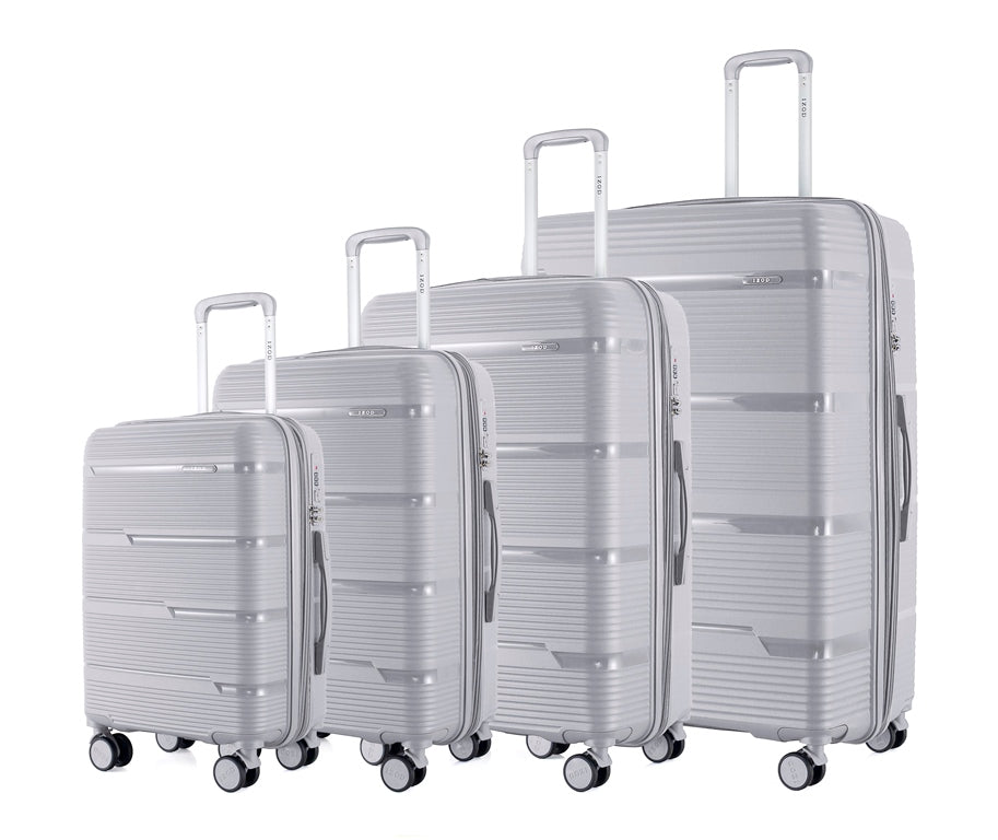 IZOD Dawn Hard shell Expandable Lightweight 4 Piece Luggage Set - Stiles Supply Co.