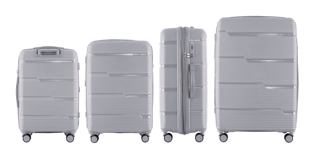 IZOD Dawn Hard shell Expandable Lightweight 4 Piece Luggage Set - Stiles Supply Co.