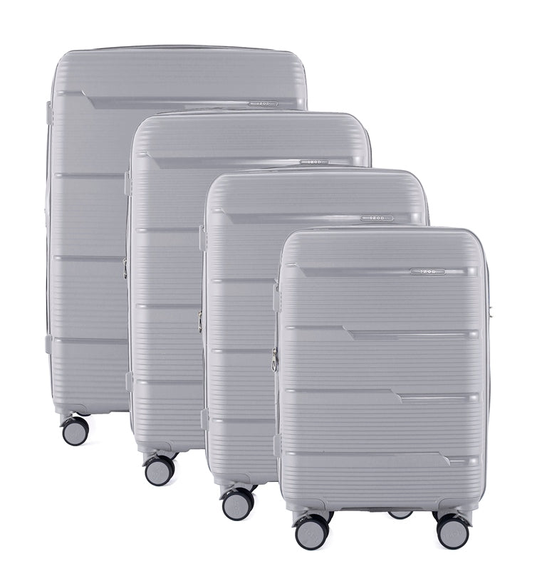 IZOD Dawn Hard shell Expandable Lightweight 4 Piece Luggage Set - Stiles Supply Co.
