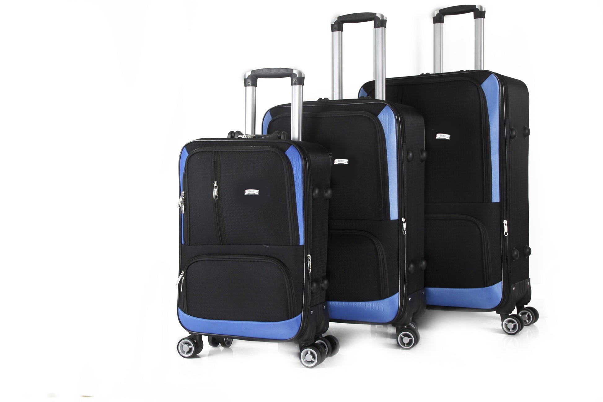 Mirage Dominic Soft Shell Lightweight Expandable 3 Piece Luggage Set - Stiles Supply Co.