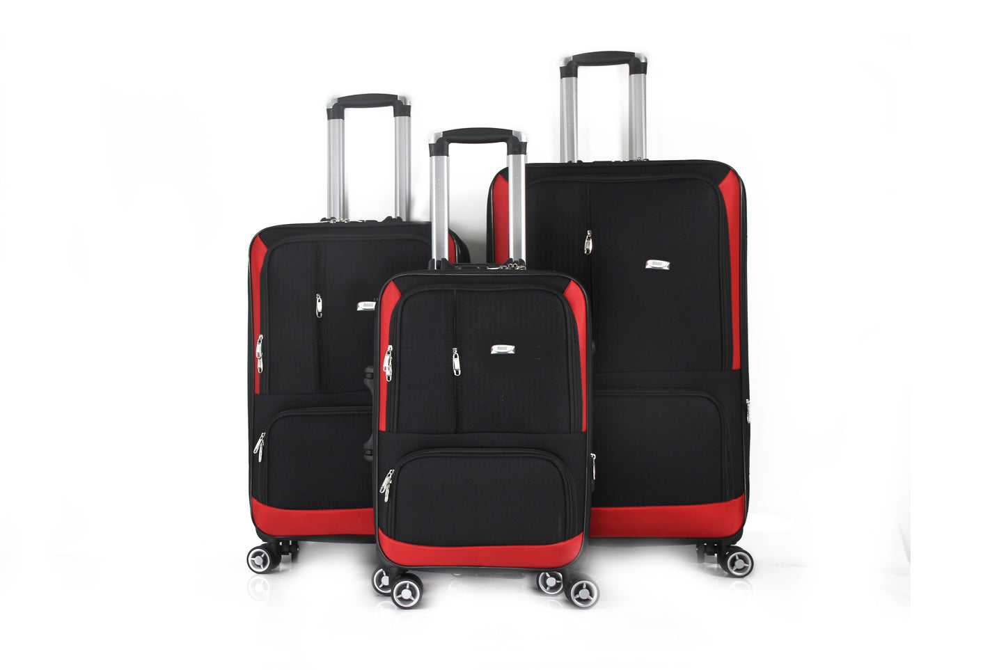 Mirage Dominic Soft Shell Lightweight Expandable 3 Piece Luggage Set - Stiles Supply Co.