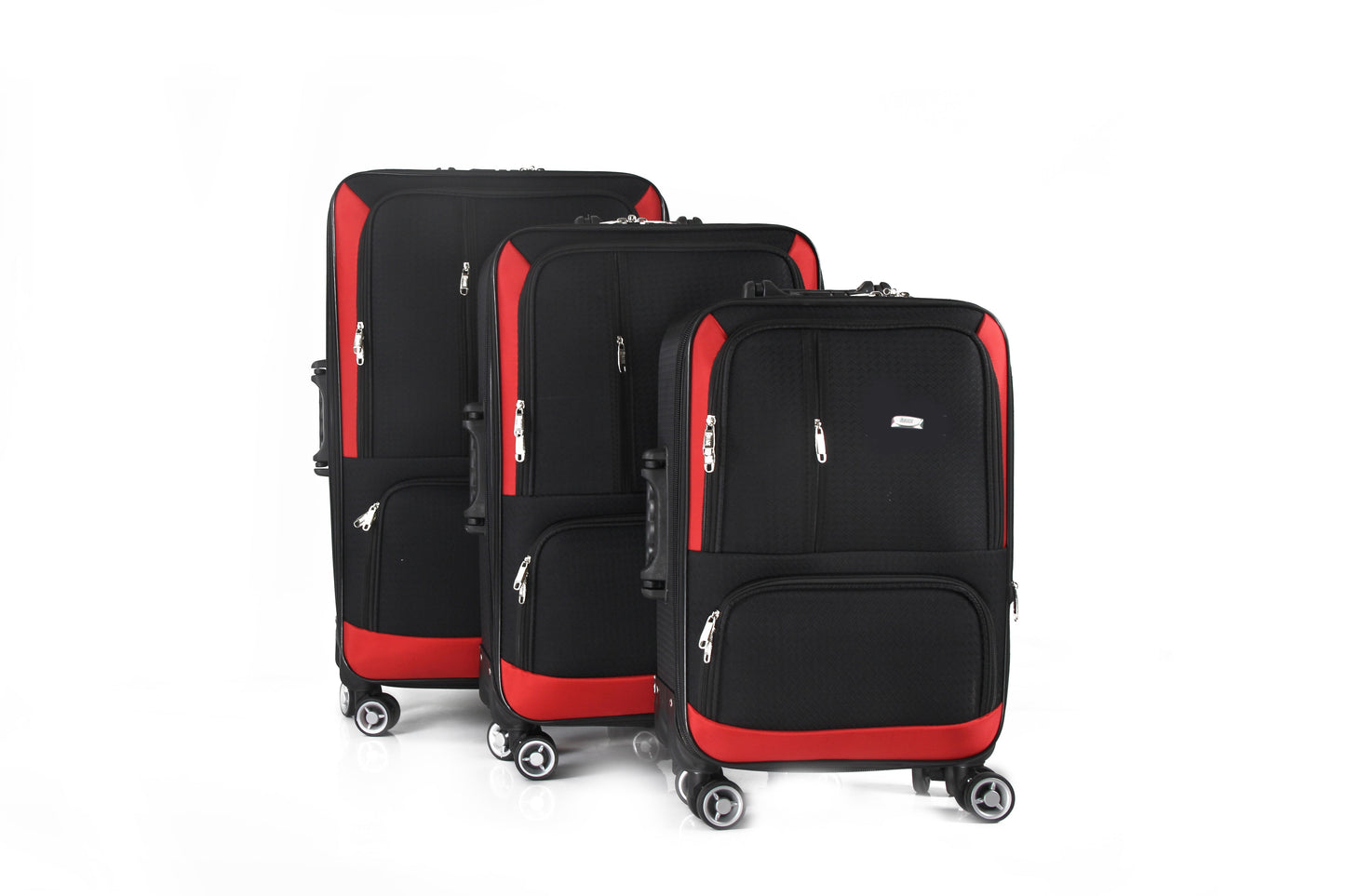 Mirage Dominic Soft Shell Lightweight Expandable 3 Piece Luggage Set - Stiles Supply Co.