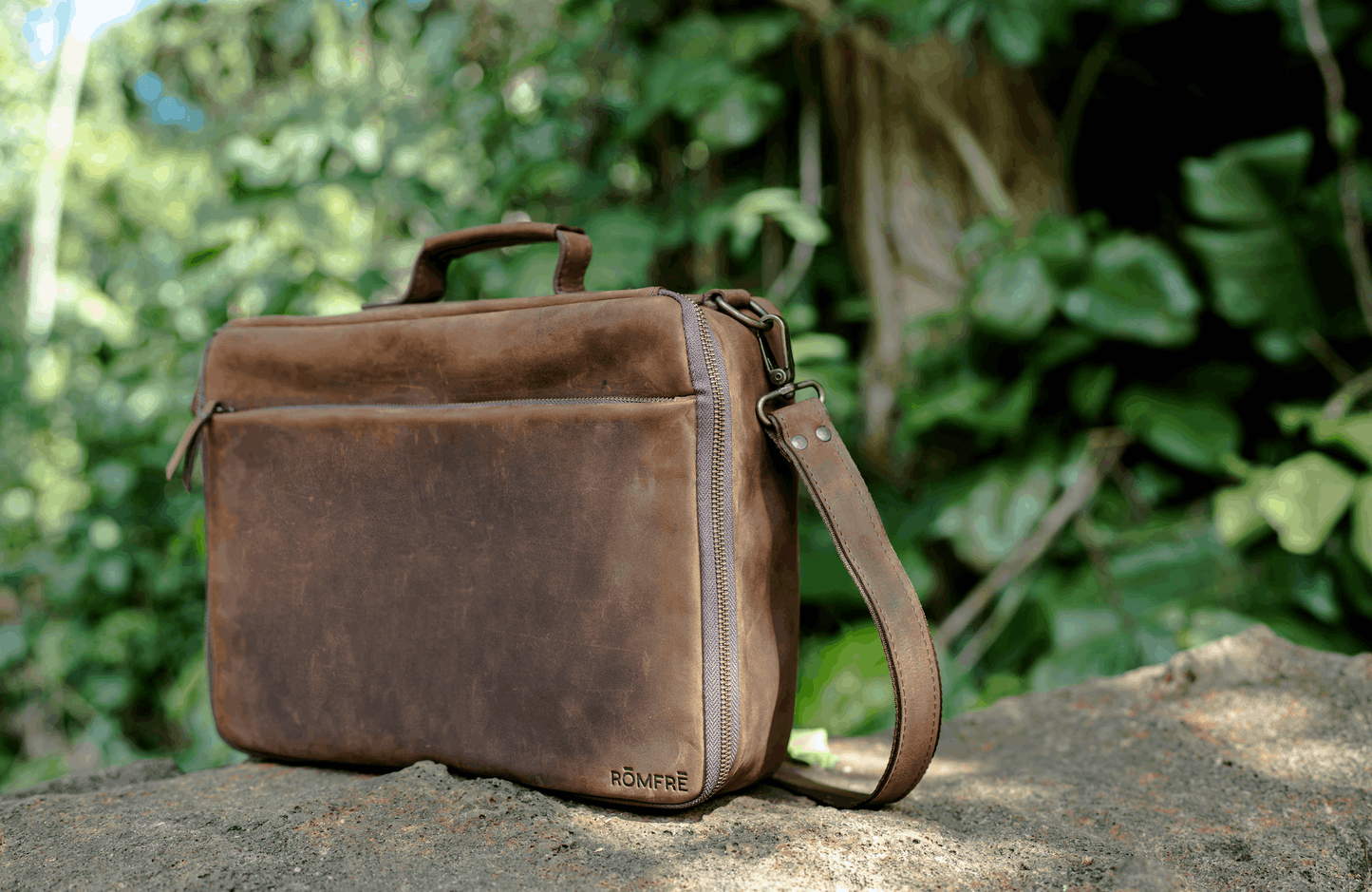 Romfre Leather CPAP Travel Bag - Stiles Supply Co.
