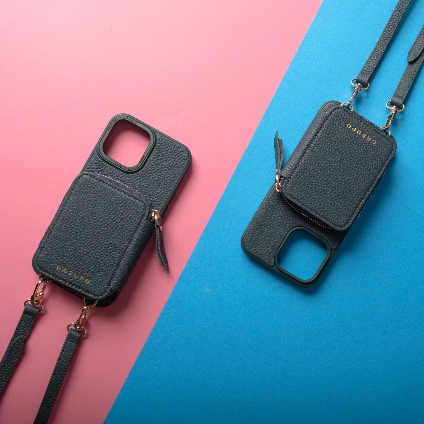 CASUPO iPhone Case and Wallet with Long Strap - Forest