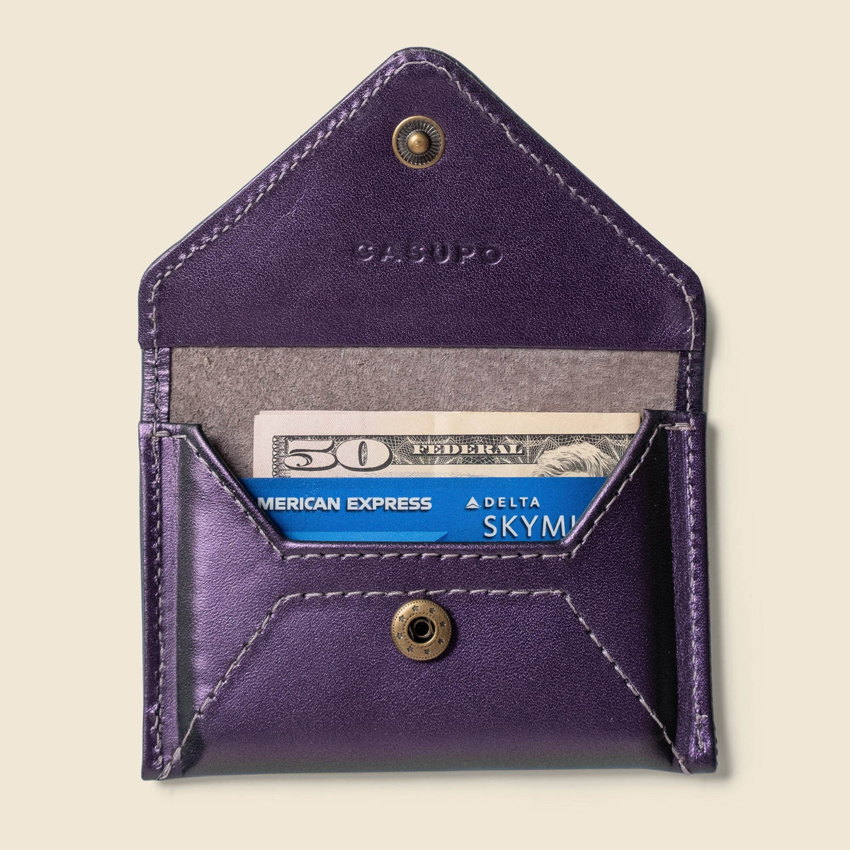 CASUPO Mini Envelope Wallet With RFID protection - Iridecent