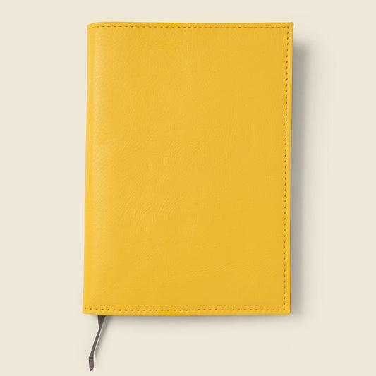CASUPO Refillable A5 Leather Notebook Cover β Yellow