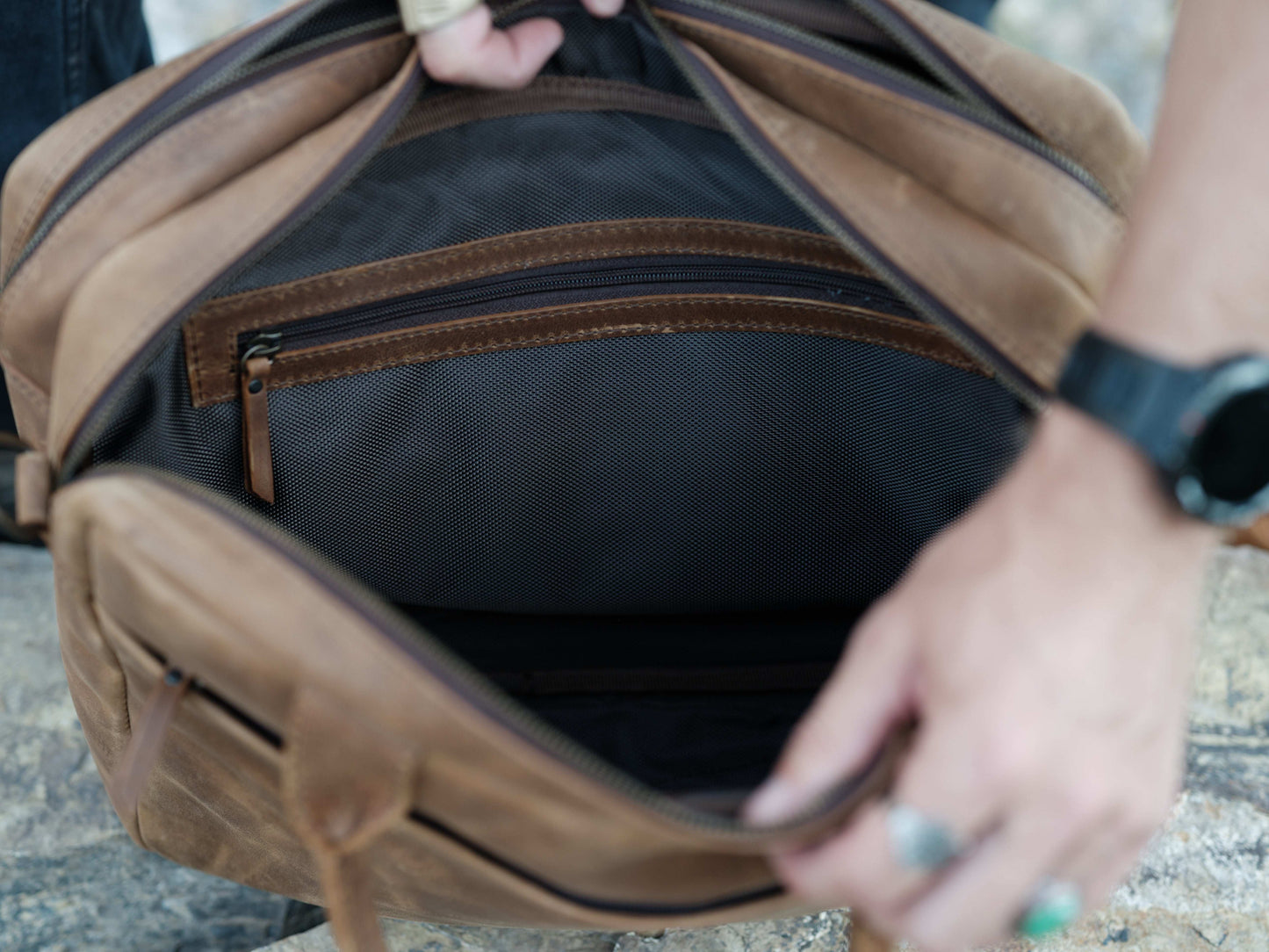 Romfre Leather Pilot Bag - Stiles Supply Co.
