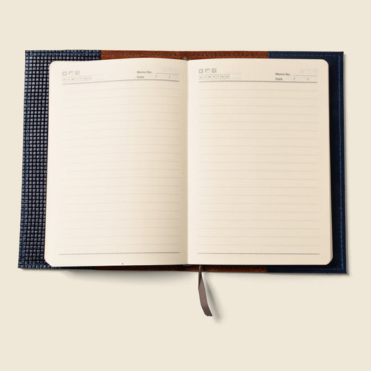 CASUPO Refillable A5 Leather Notebook Cover β Navy Limited Edition